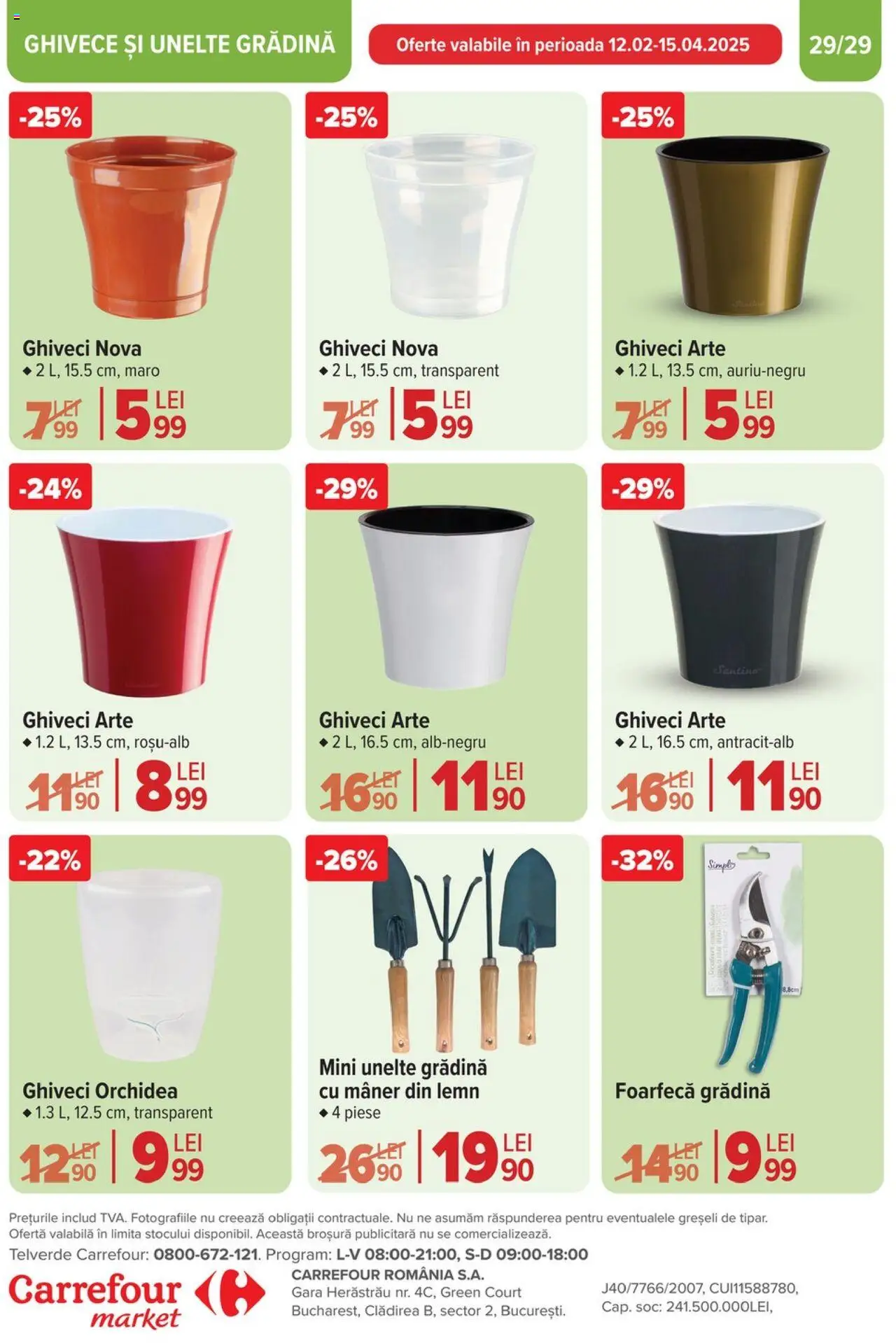 Catalog Carrefour 2 - 13 Aprilie 2025 | Pagina 29 | Produse: Mâner, Ghiveci