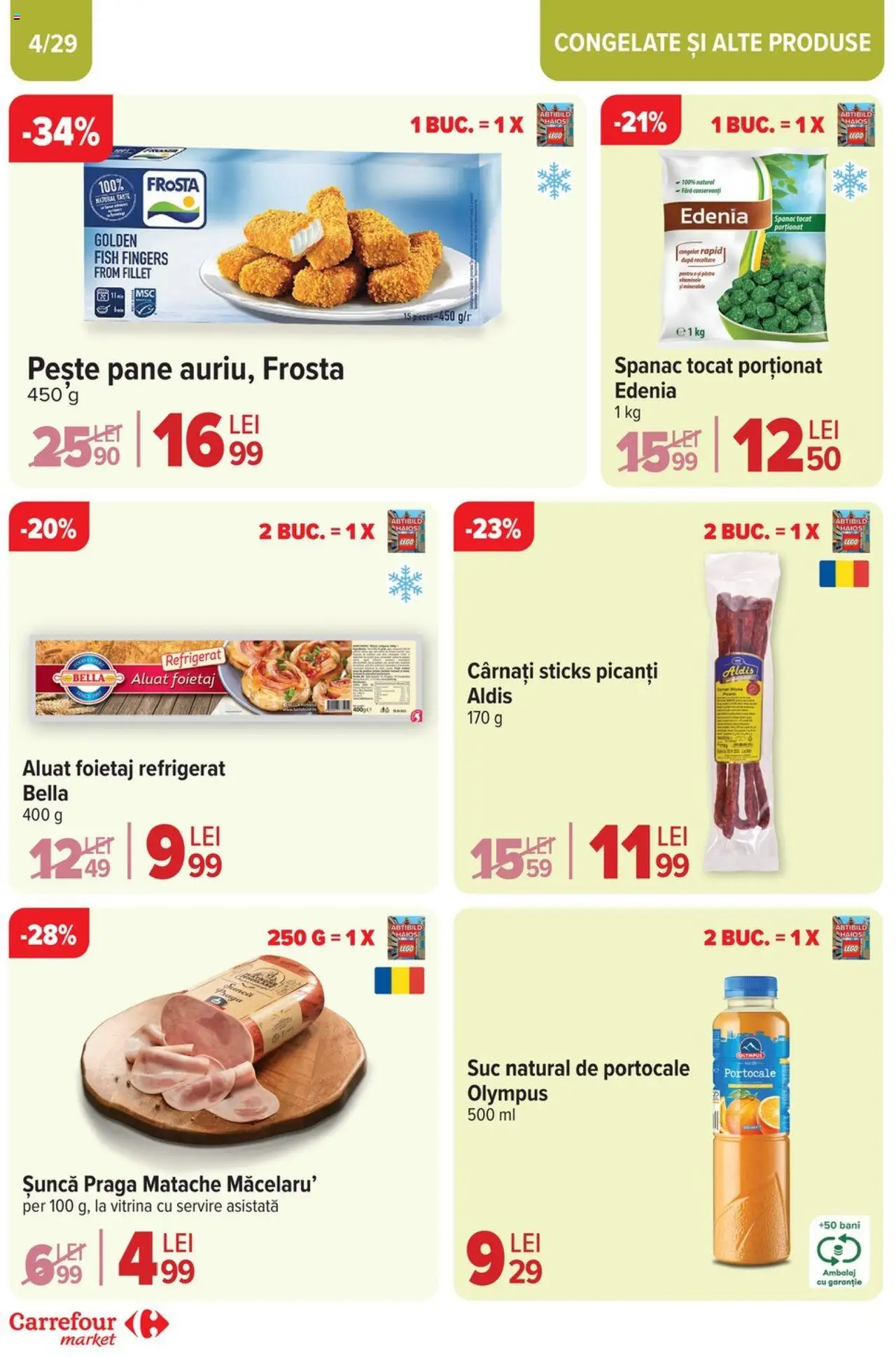 Catalog Carrefour 2 - 13 Aprilie 2025 | Pagina 4 | Produse: Aluat, Suc, Pește, Cârnați