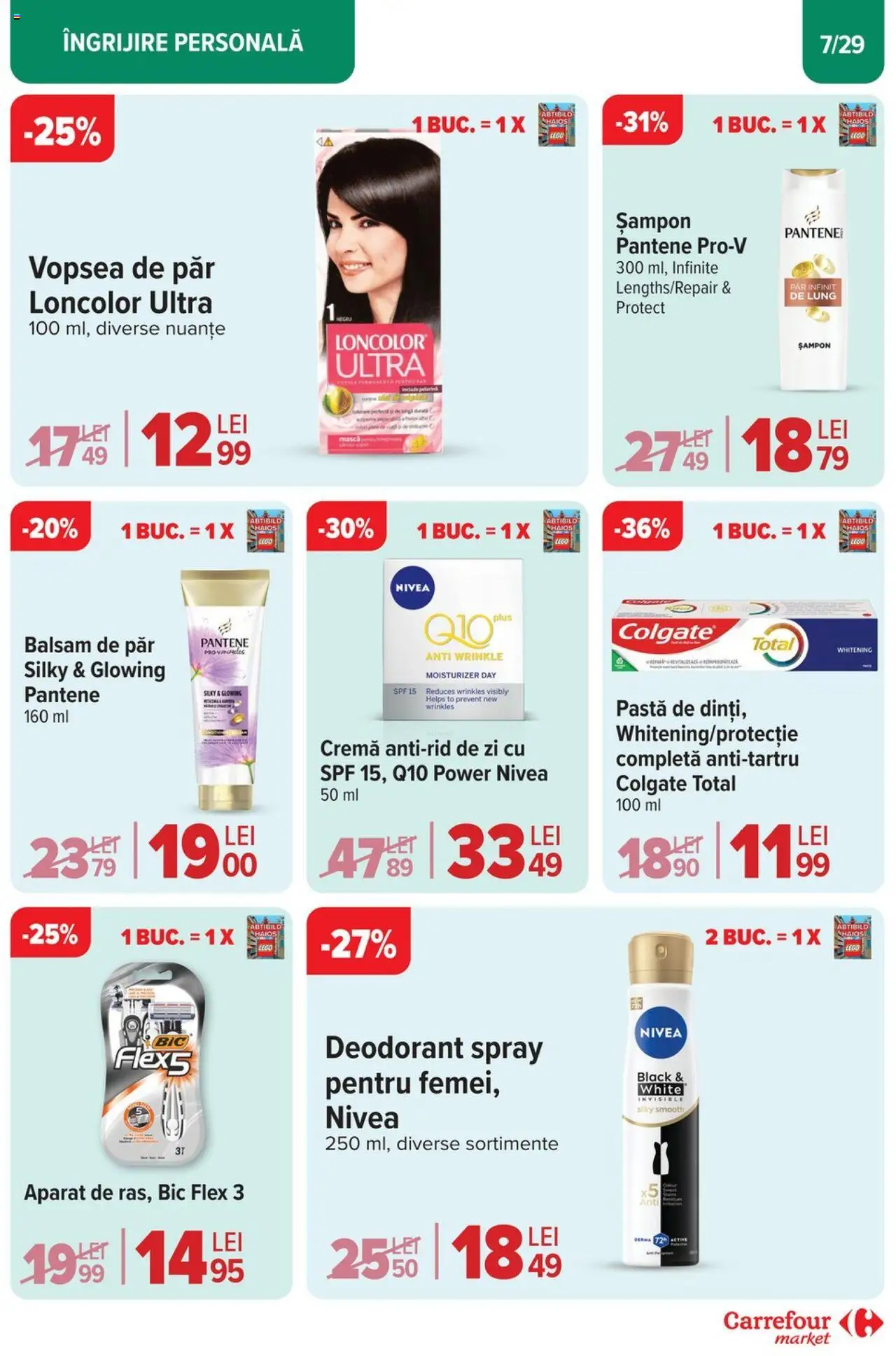 Catalog Carrefour 2 - 13 Aprilie 2025 | Pagina 7 | Produse: Șampon, Balsam de păr, Deodorant, Vopsea de păr