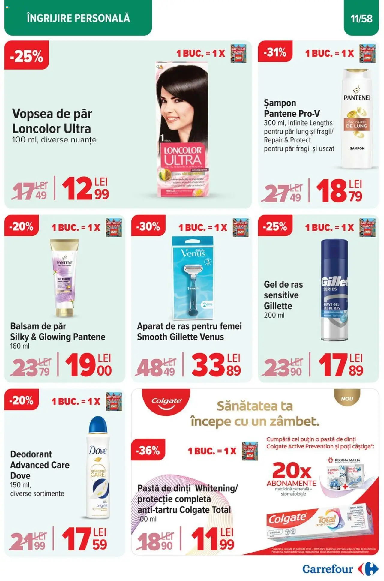 Catalog Carrefour 2 - 13 Aprilie 2025 | Pagina 11 | Produse: Aparat De Ras, Balsam, Balsam de păr, Vopsea de păr