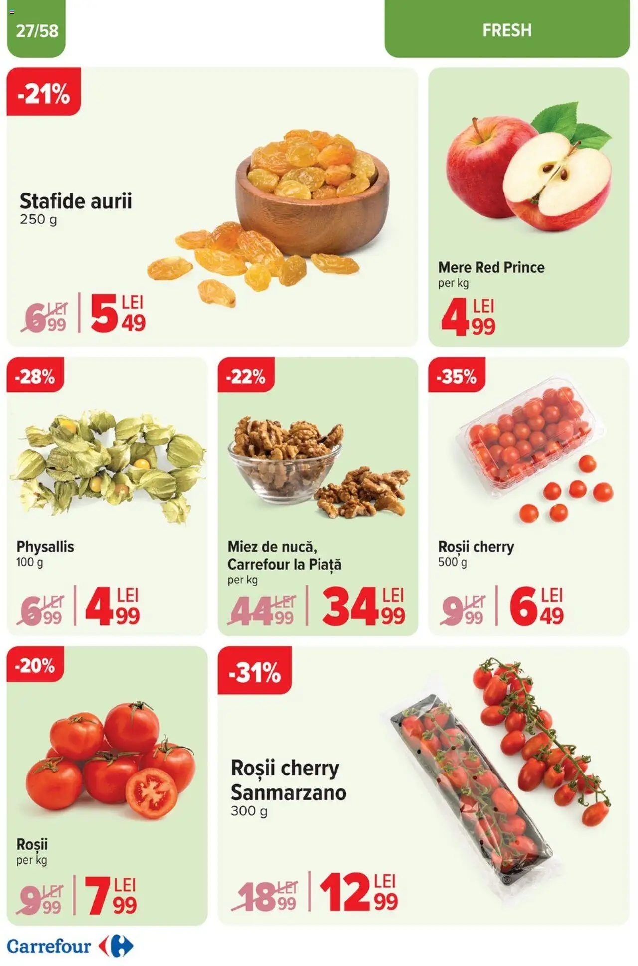 Catalog Carrefour 2 - 13 Aprilie 2025 | Pagina 27 | Produse: Mere, Roșii, Stafide