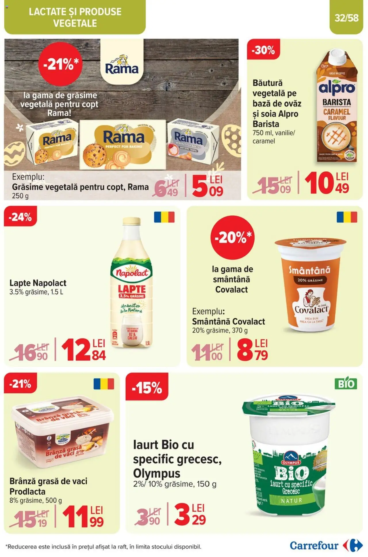 Catalog Carrefour 2 - 13 Aprilie 2025 | Pagina 32 | Produse: Şerit ödül, Lapte, Brânză, Smântână