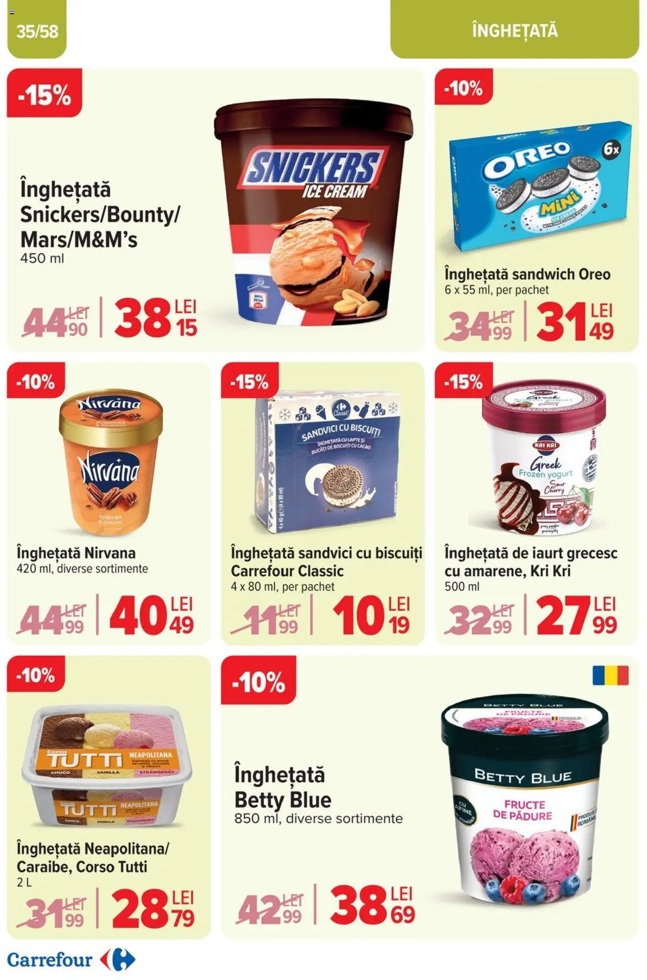 Catalog Carrefour 2 - 13 Aprilie 2025 | Pagina 35 | Produse: Lapte, Iaurt, Cacao, Înghețată