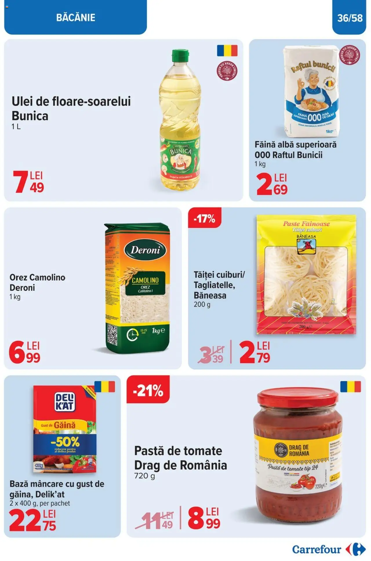 Catalog Carrefour 2 - 13 Aprilie 2025 | Pagina 36 | Produse: Ulei, Pastă de tomate, Orez, Paste