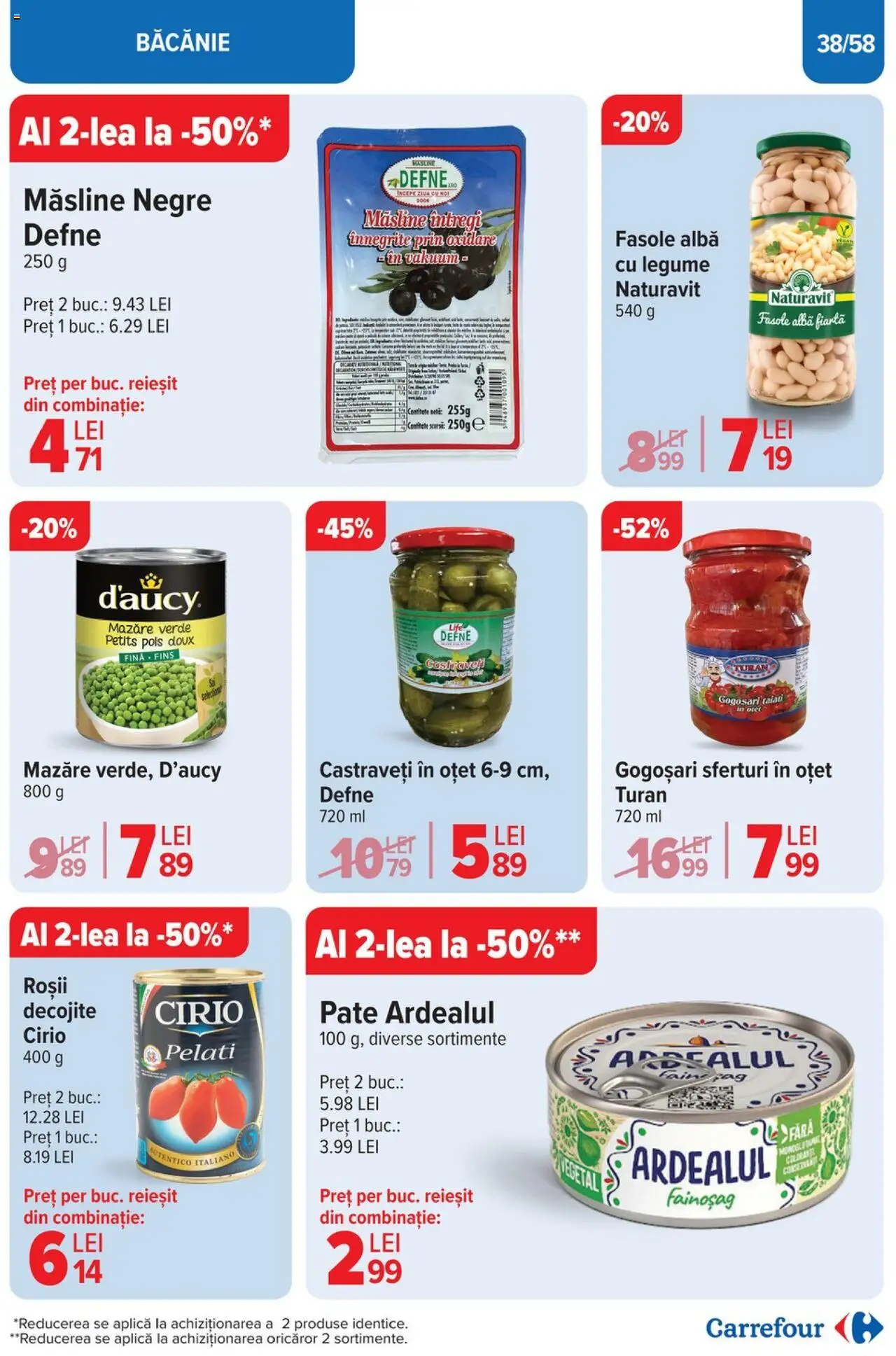 Catalog Carrefour 2 - 13 Aprilie 2025 | Pagina 38 | Produse: Hijyenik ped, Pate, Oțet, Roșii