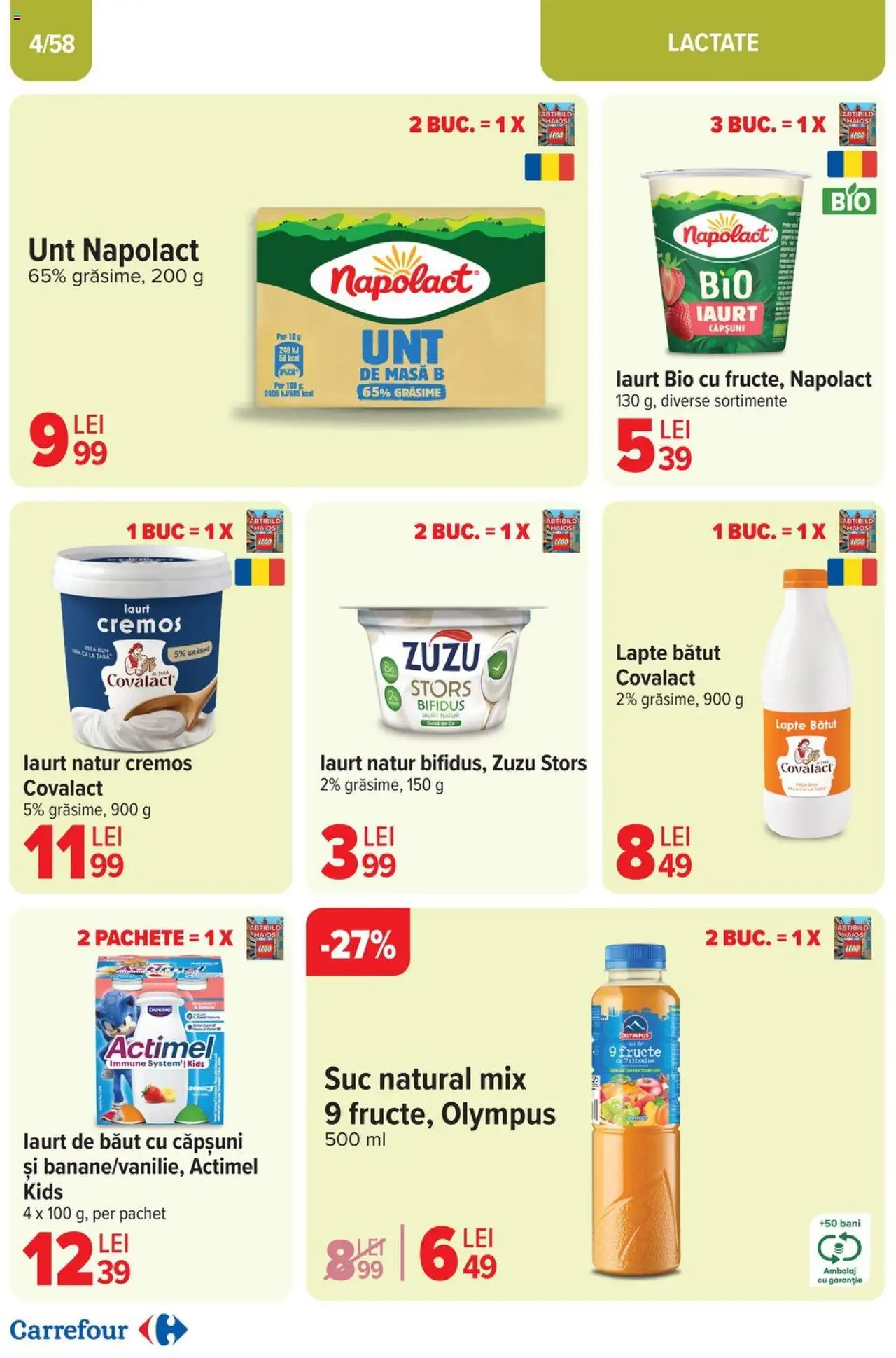 Catalog Carrefour 2 - 13 Aprilie 2025 | Pagina 4 | Produse: Şerit ödül, Lapte, Iaurt, Fructe