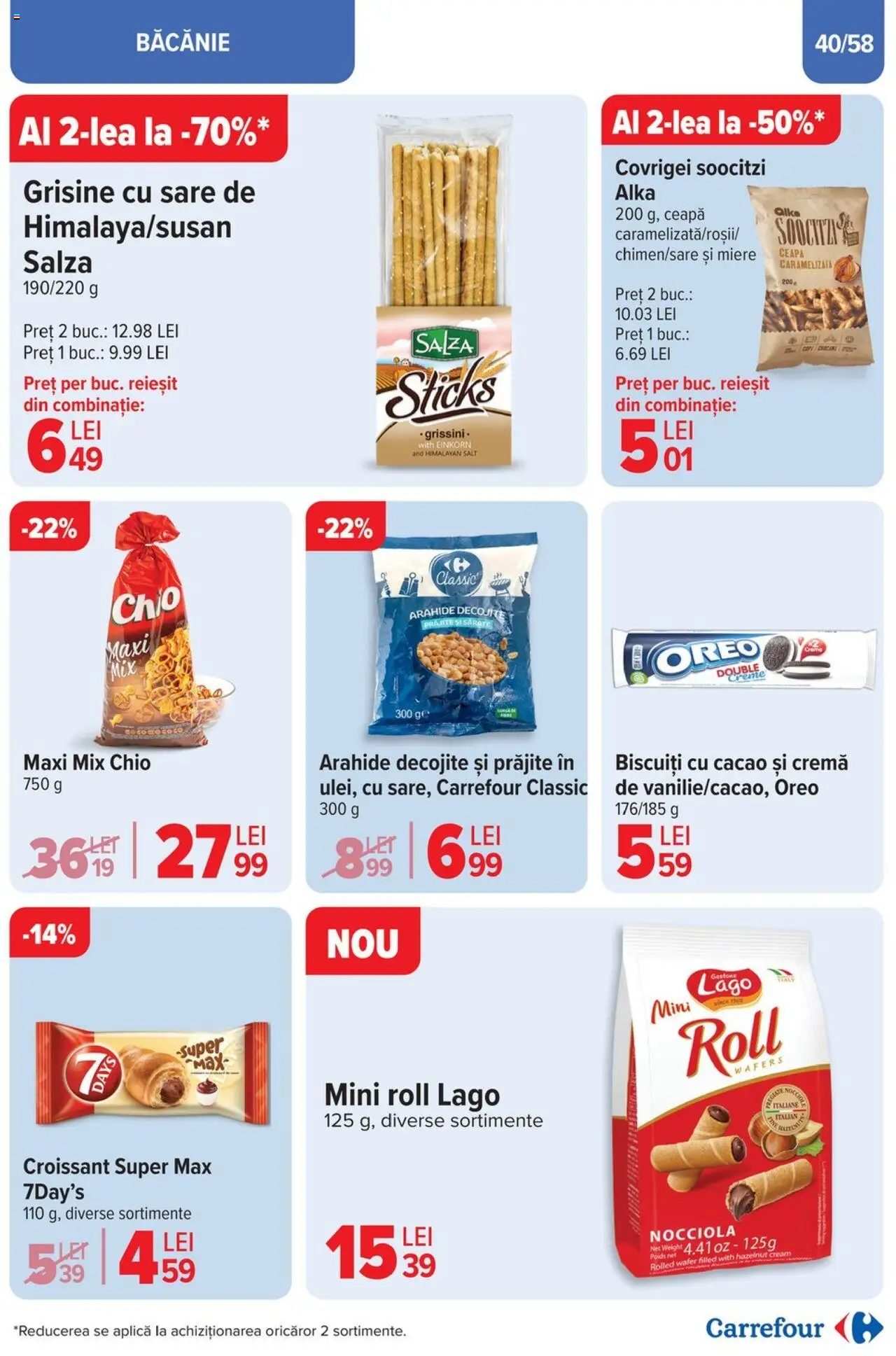 Catalog Carrefour 2 - 13 Aprilie 2025 | Pagina 40 | Produse: Arahide, Covrigei, Ceapă, Sare