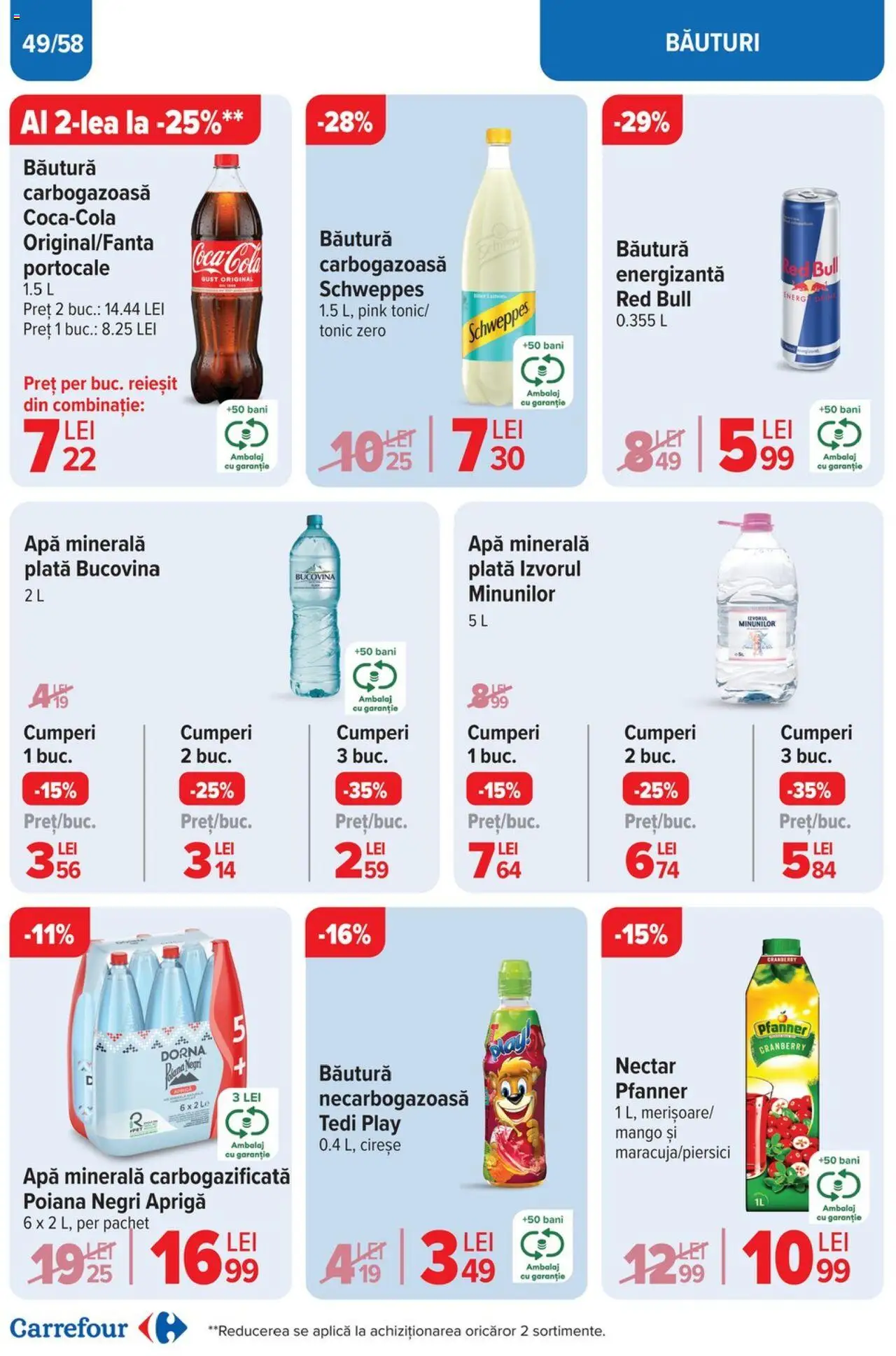 Catalog Carrefour 2 - 13 Aprilie 2025 | Pagina 49 | Produse: Yazı tahtası kalemi, Cireșe, Apă, Mango