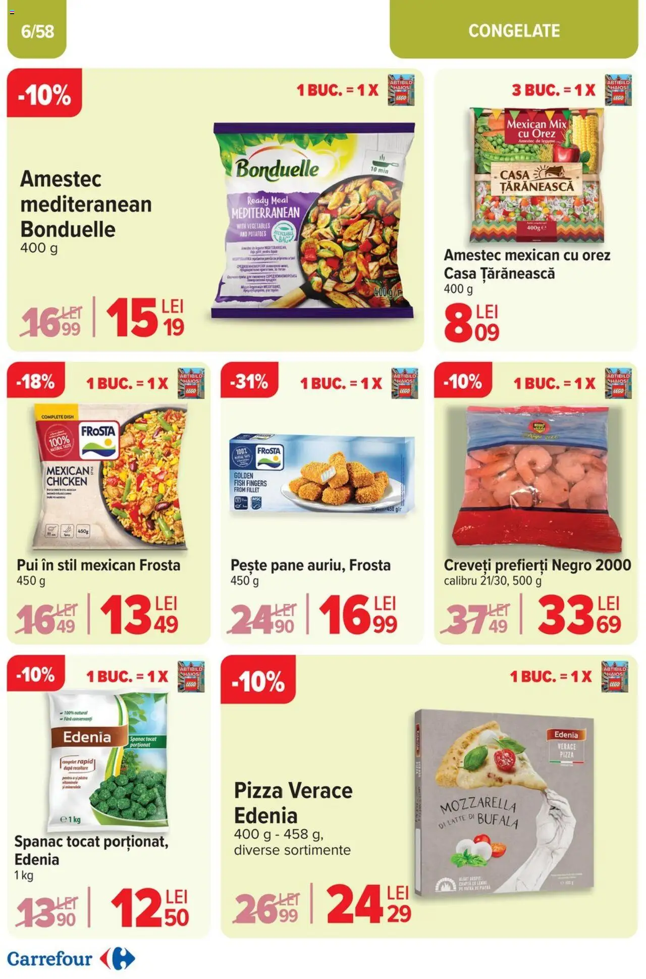 Catalog Carrefour 2 - 13 Aprilie 2025 | Pagina 6 | Produse: Hacıyatmaz Kedi Oyuncağı, Pizza, Orez, Pește