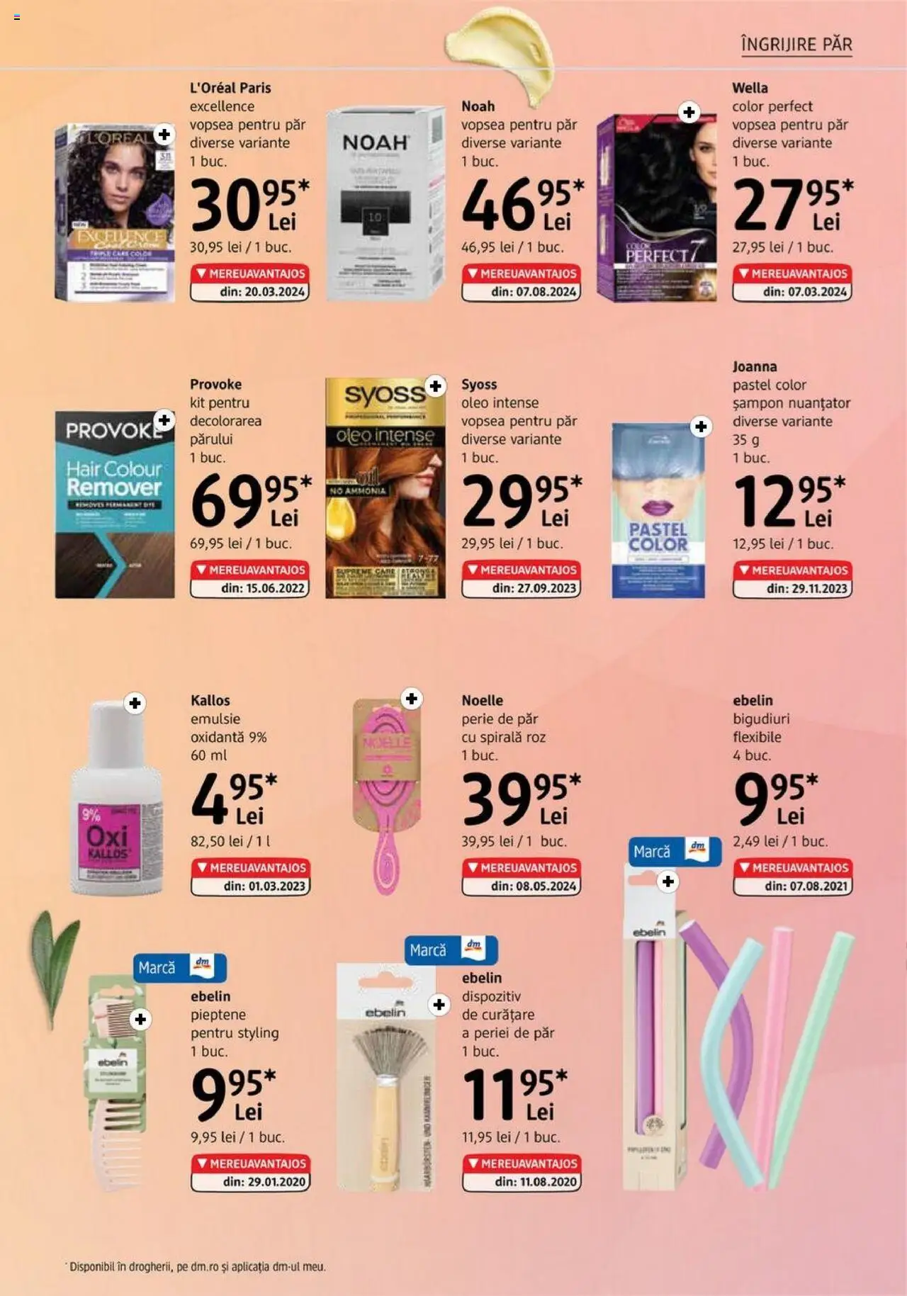 Catalog DM Drogerie Markt 3 - 29 Aprilie 2025 | Pagina 19 | Produse: Perie de păr, Pieptene, Vopsea, Perie