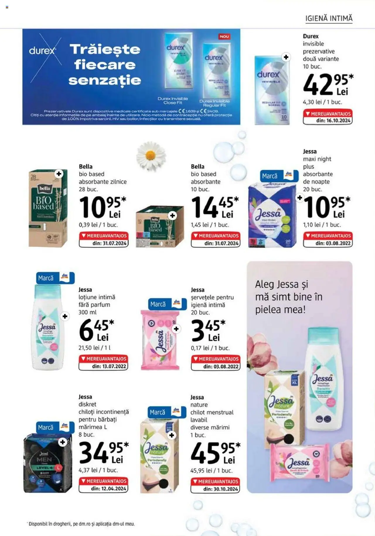 Catalog DM Drogerie Markt 3 - 29 Aprilie 2025 | Pagina 23 | Produse: Şerit ödül, Parfum, Absorbante, Chiloți
