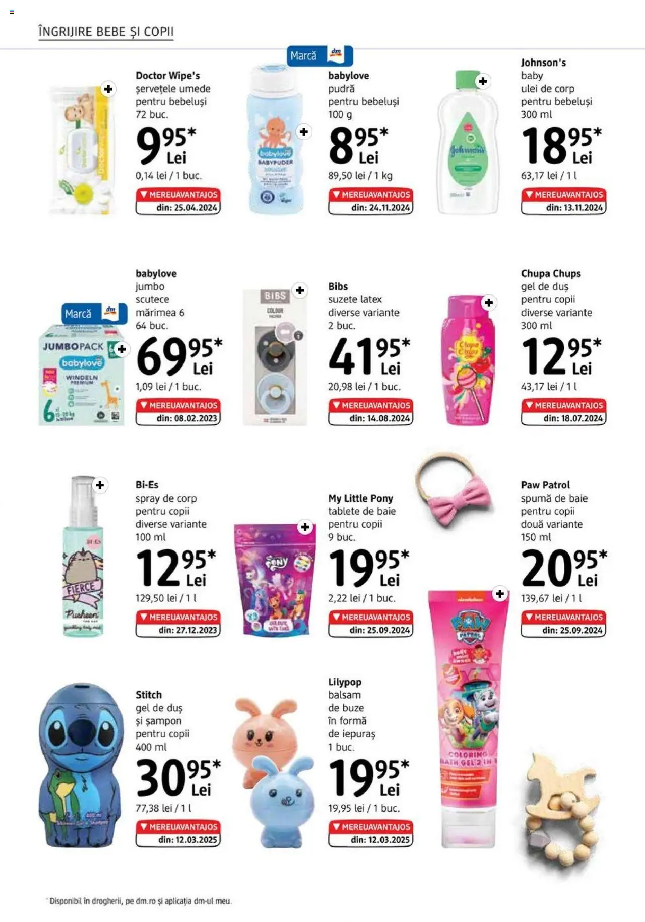 Catalog DM Drogerie Markt 3 - 29 Aprilie 2025 | Pagina 26 | Produse: Pudră, Ulei, Șervețele umede, Scutece