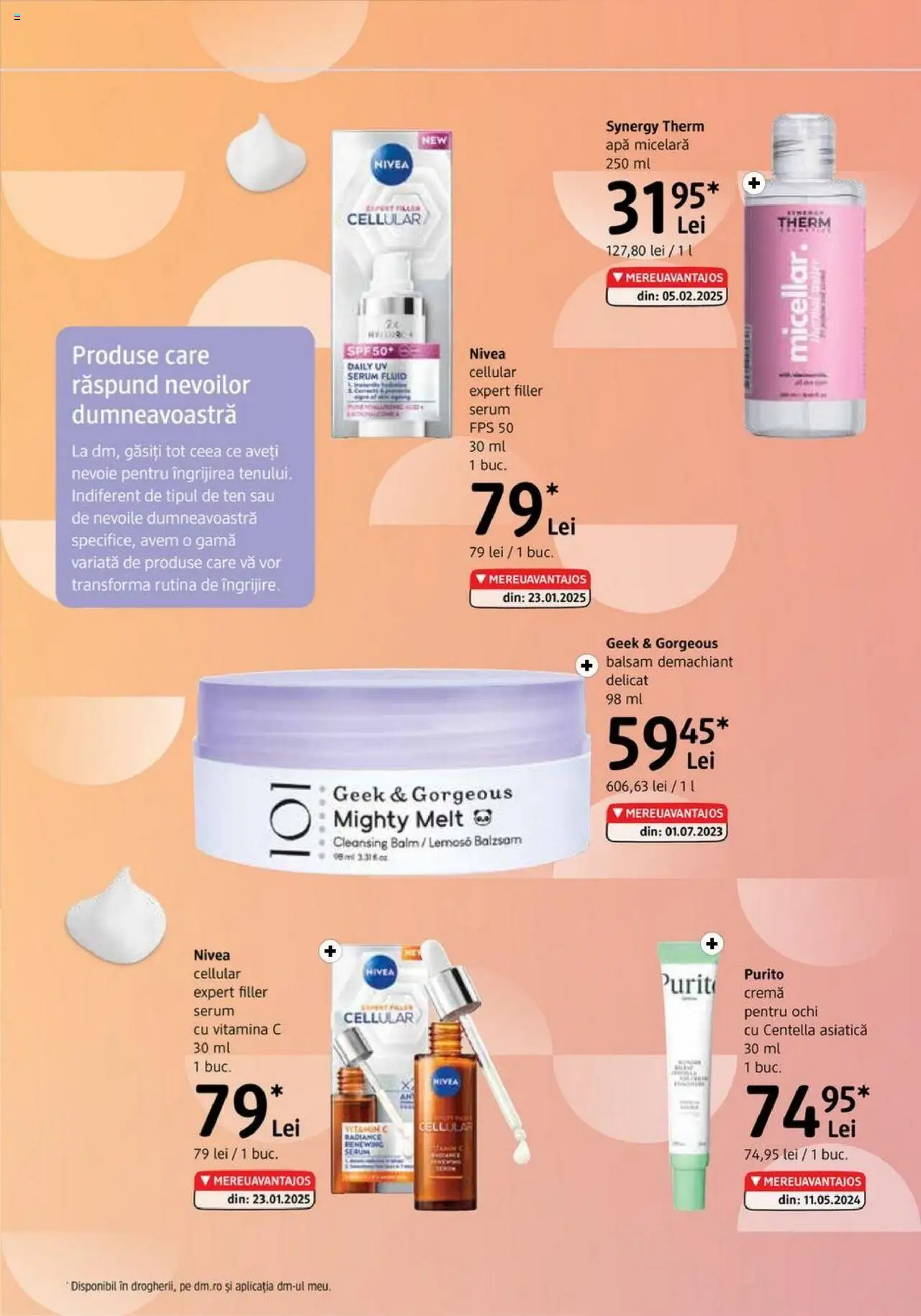 Catalog DM Drogerie Markt 3 - 29 Aprilie 2025 | Pagina 4 | Produse: Demachiant, Balsam, Apă micelară, Apă