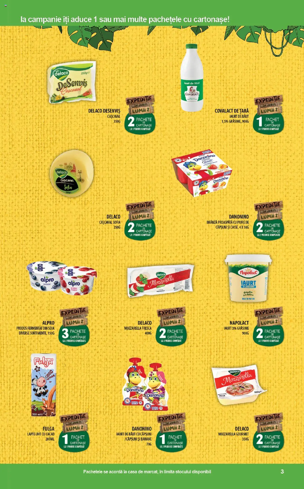 Catalog Mega Image 27 Martie - 9 Aprilie 2025 | Pagina 3 | Produse: Light Kedi Konservesi, Masaüstü kılıfı, Cașcaval, Mozzarella