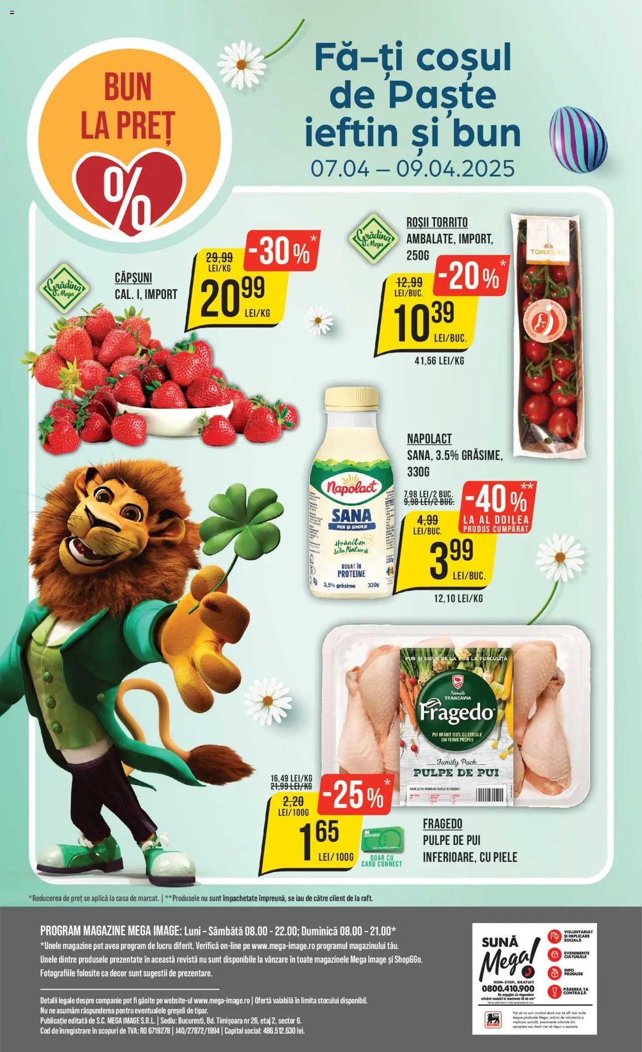 Catalog Mega Image 3 - 9 Aprilie 2025 | Pagina 24 | Produse: Masaüstü kılıfı, Hacıyatmaz Kedi Oyuncağı, Cereale, Paste