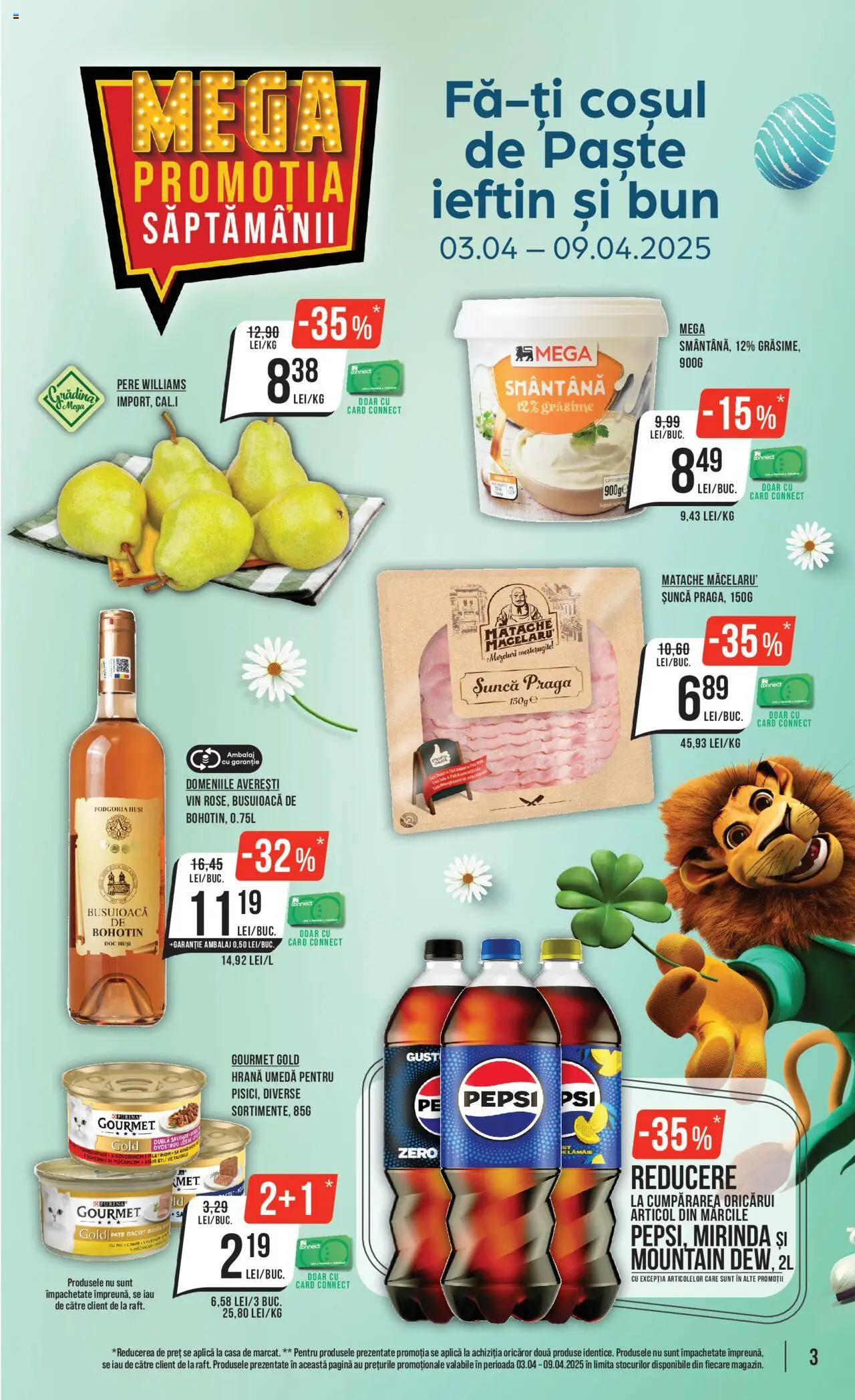 Catalog Mega Image 3 - 9 Aprilie 2025 | Pagina 3 | Produse: Pate, Șuncă, Vin, Paste