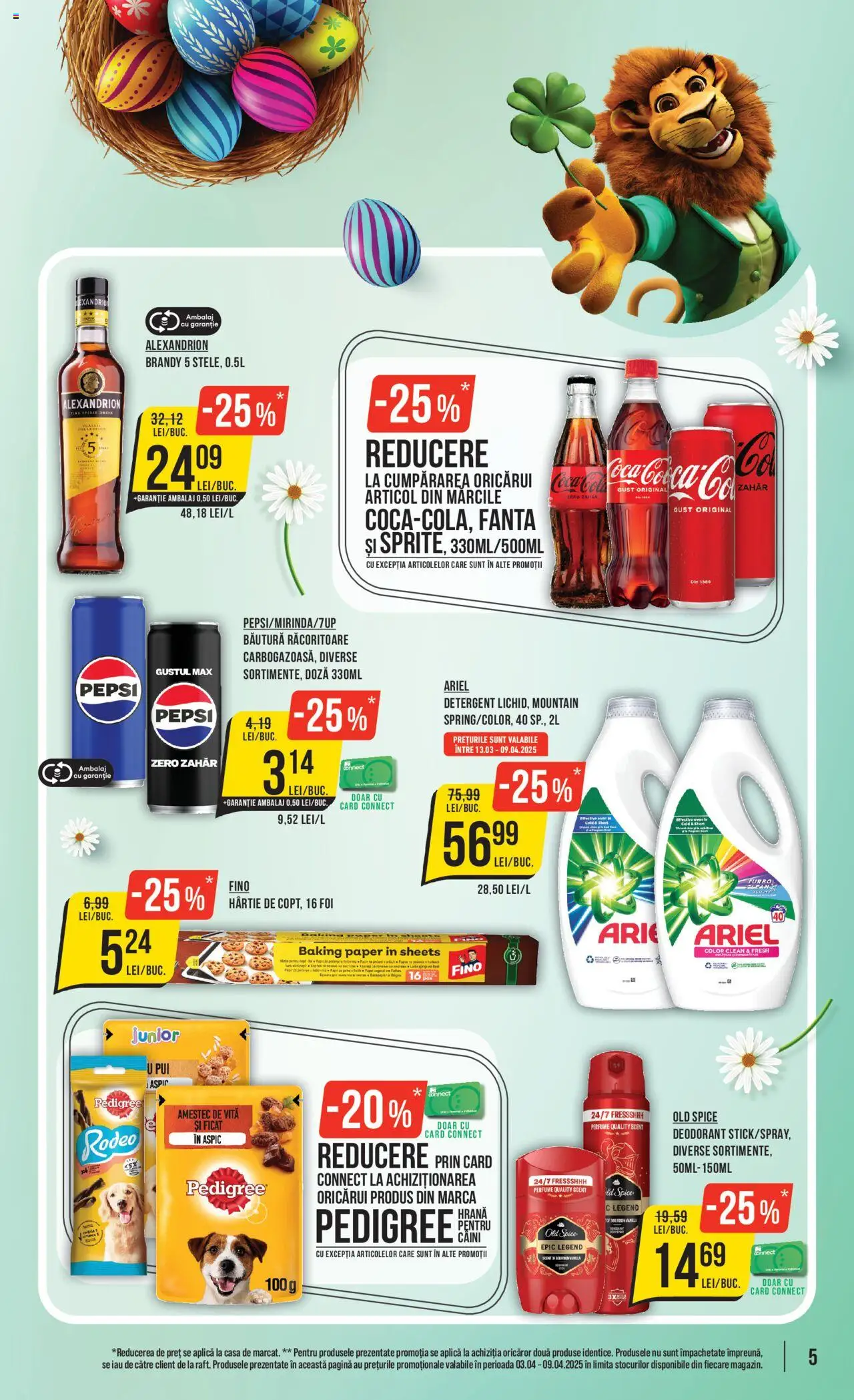 Catalog Mega Image 3 - 9 Aprilie 2025 | Pagina 5 | Produse: Pomelo, Hacıyatmaz Kedi Oyuncağı, Deodorant, Zahăr