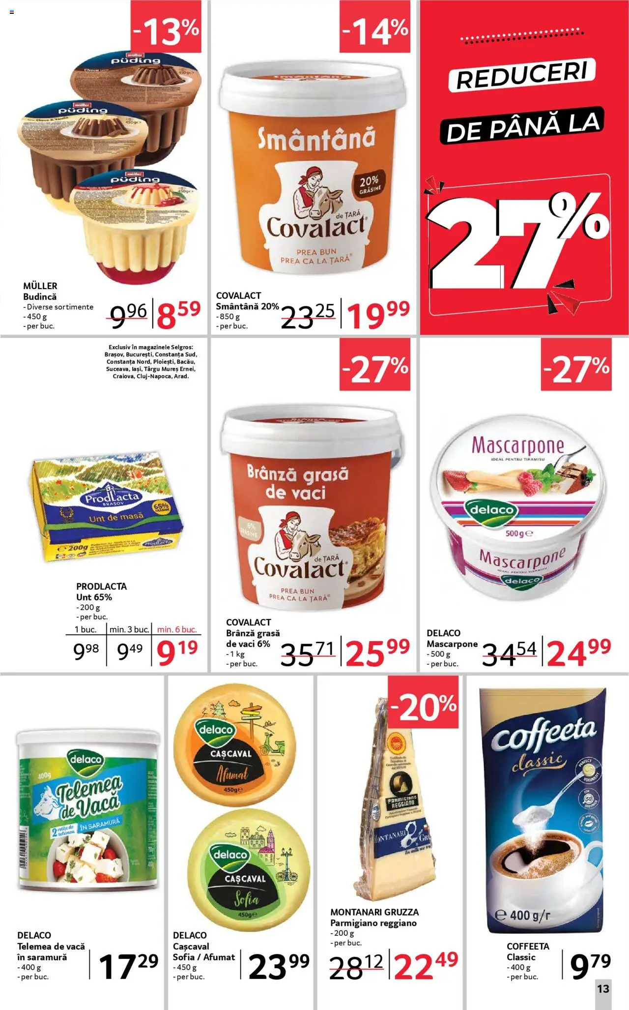 Catalog Selgros 4 - 17 Aprilie 2025 | Pagina 13 | Produse: Light Kedi Konservesi, Masă, Tiramisu, Mascarpone