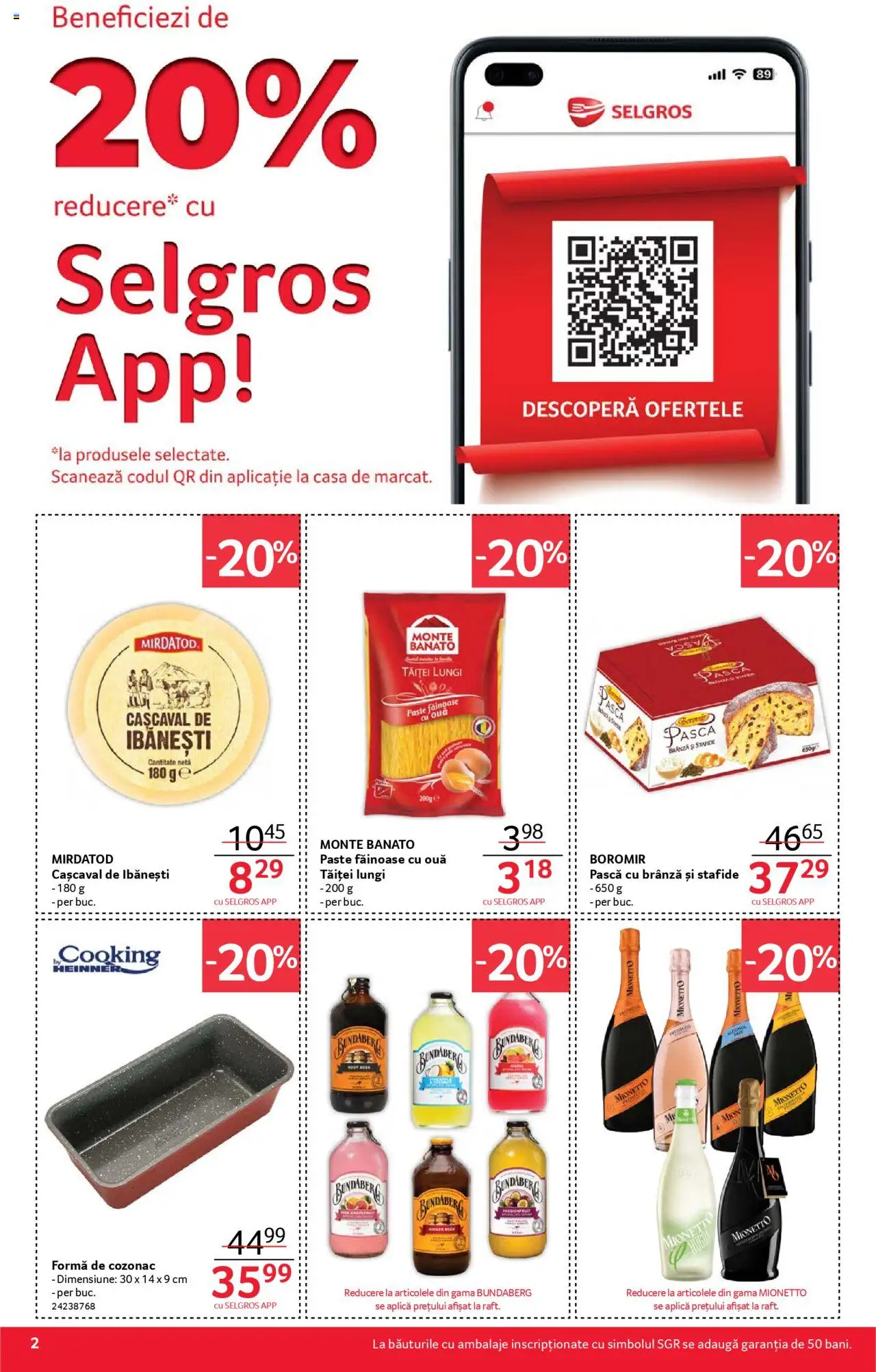 Catalog Selgros 4 - 17 Aprilie 2025 | Pagina 2 | Produse: Cașcaval, Brânză, Ouă, Stafide