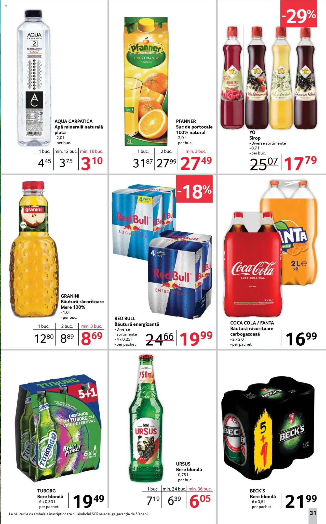 Catalog Selgros 4 - 17 Aprilie 2025 | Pagina 31 | Produse: Suc, Băutură energizantă, Mere, Apă