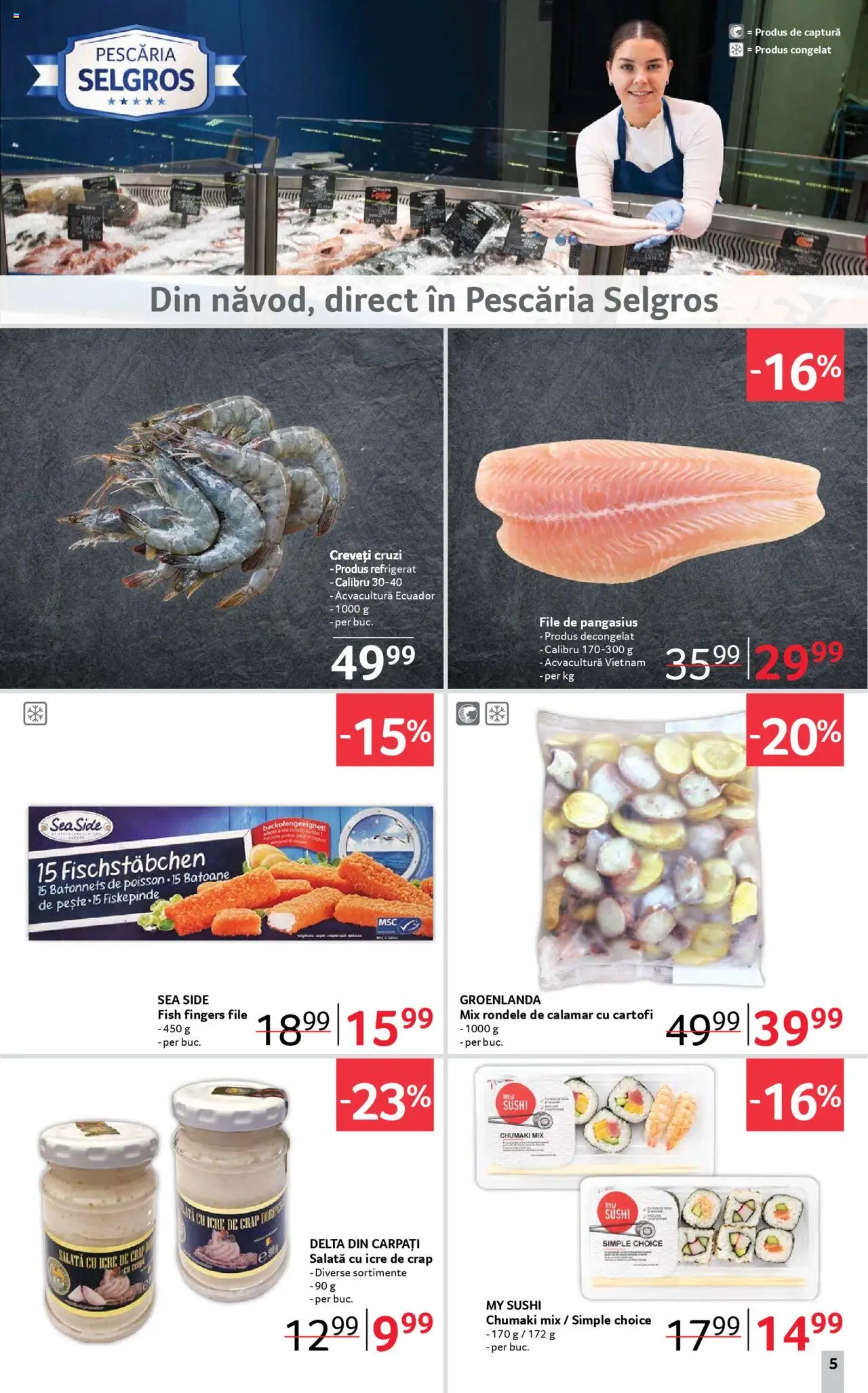 Catalog Selgros 4 - 17 Aprilie 2025 | Pagina 5 | Produse: Marker kalem, Esmer şeker, Salată cu icre, Cartofi
