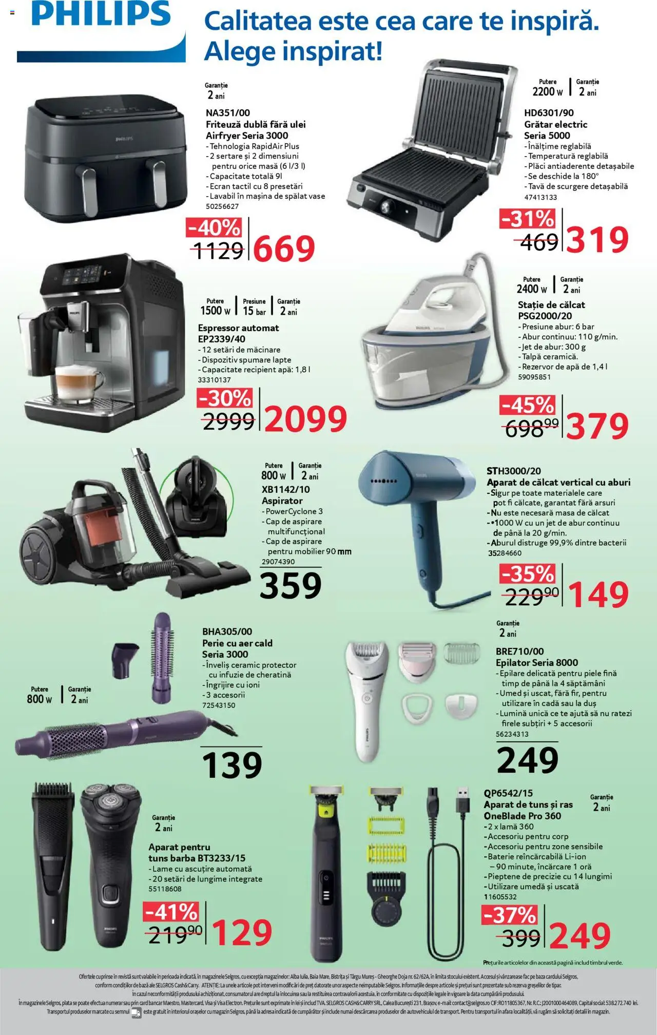 Catalog Selgros 4 - 17 Aprilie 2025 | Pagina 22 | Produse: Espressor, Friteuză, Grătar, Baterie