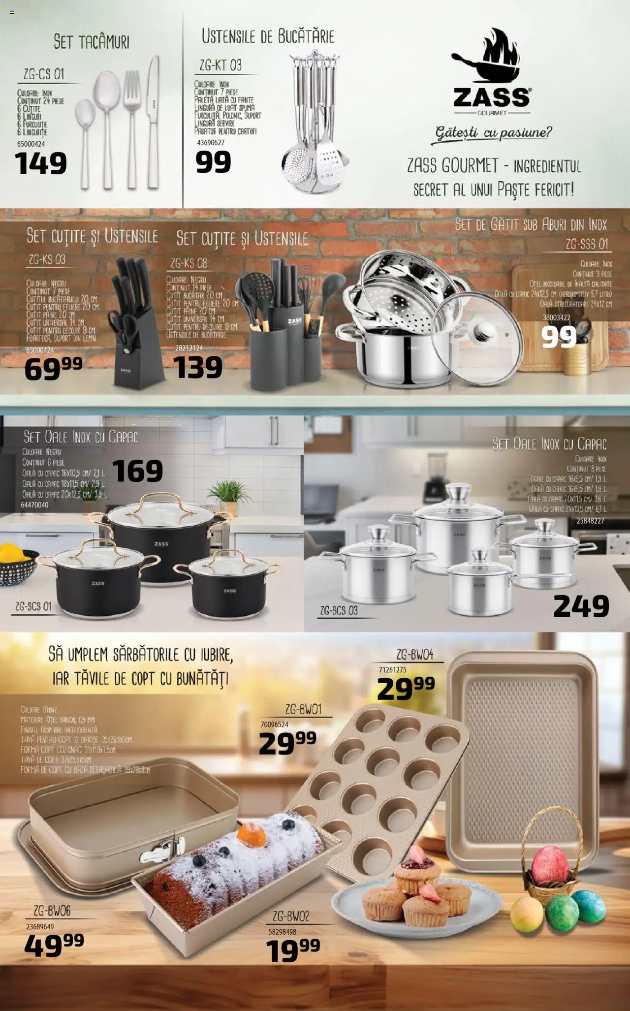 Catalog Selgros 4 - 17 Aprilie 2025 | Pagina 5 | Produse: Linguri, Set oale, Cuțit, Pâine