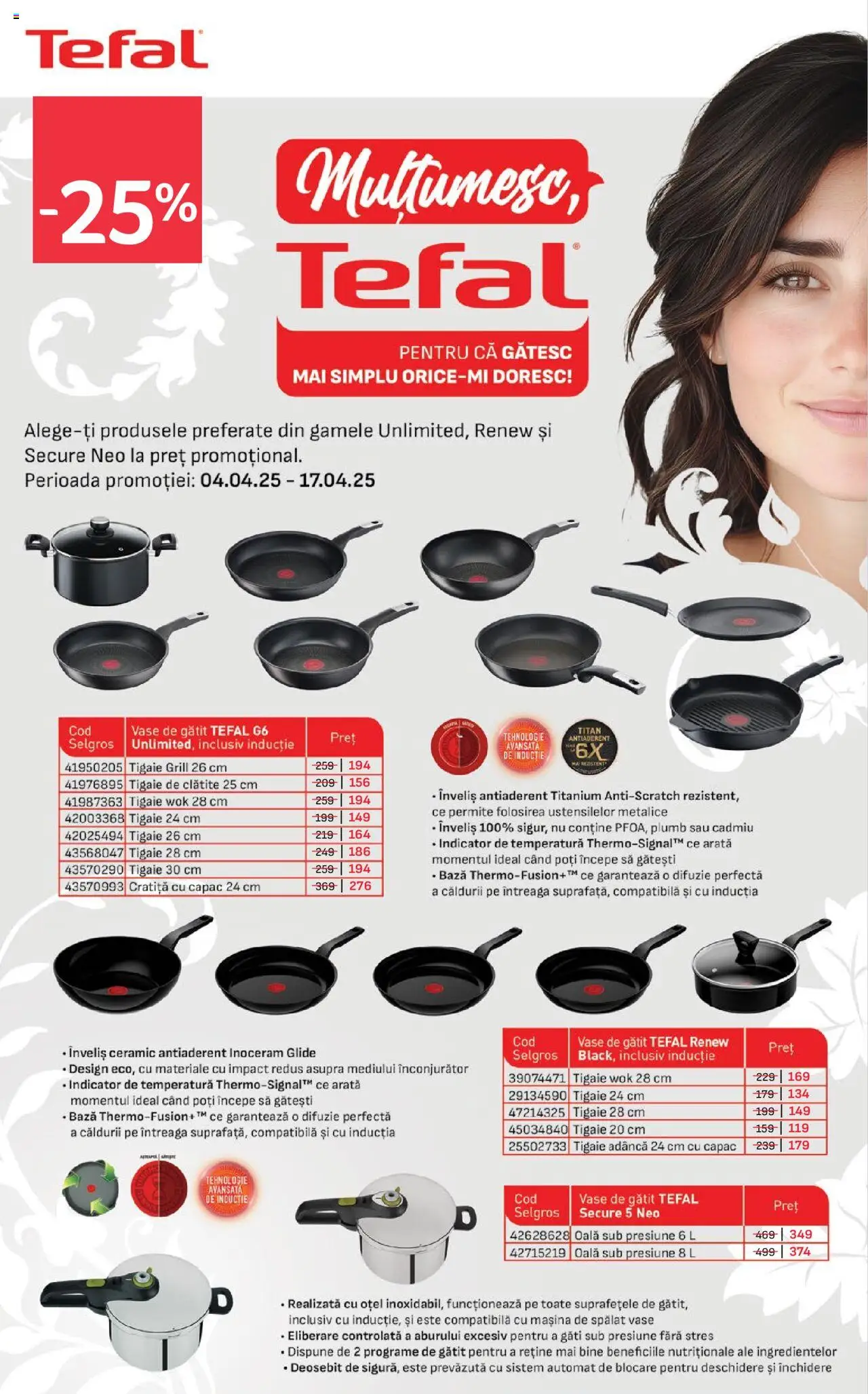Catalog Selgros 4 - 17 Aprilie 2025 | Pagina 6 | Produse: Mașină De Spălat, Tigaie, Grill, Oală
