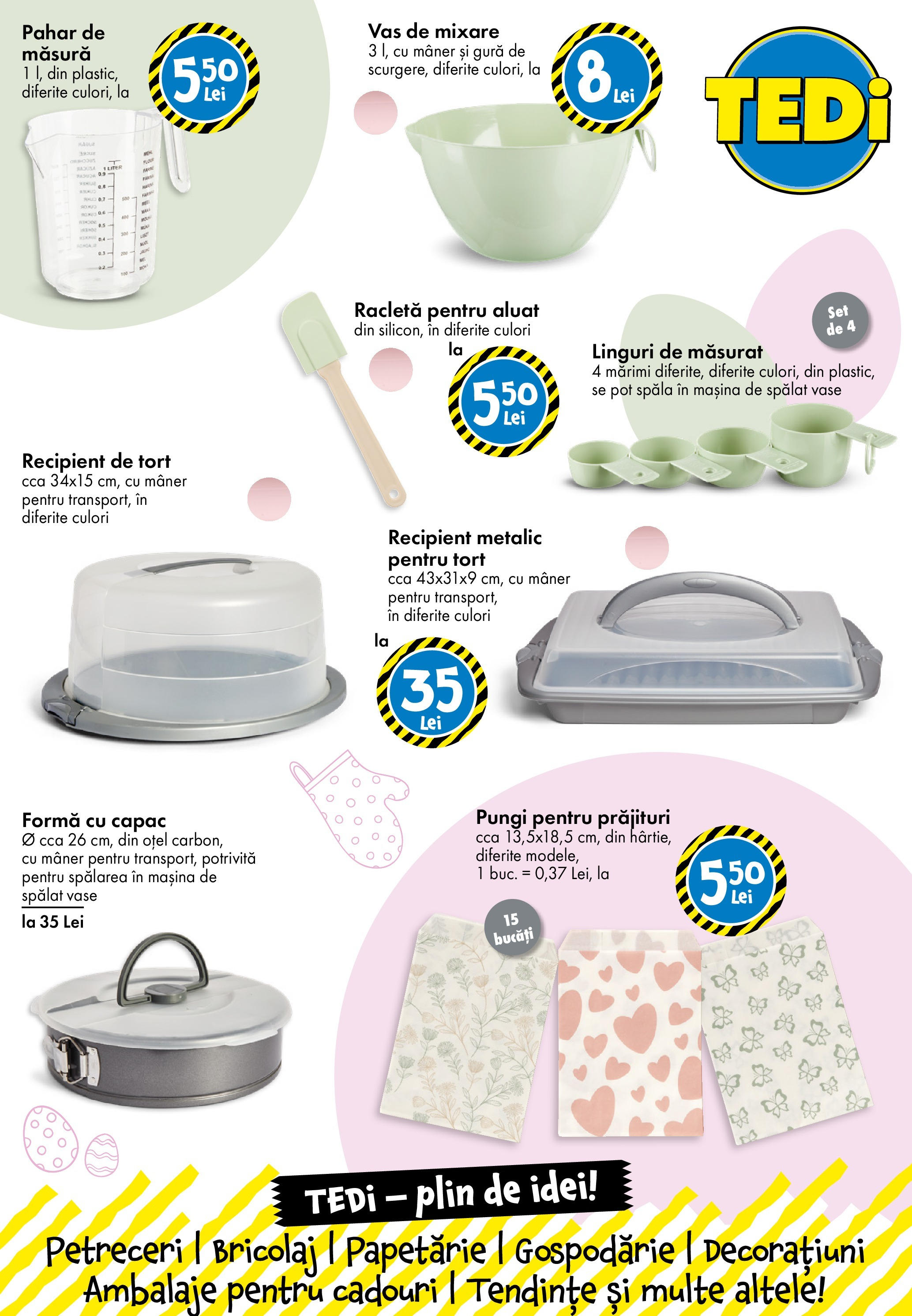 Catalog TEDi 4 - 12 Aprilie 2025 | Pagina 10 | Produse: Mașină De Spălat, Linguri, Aluat, Tort