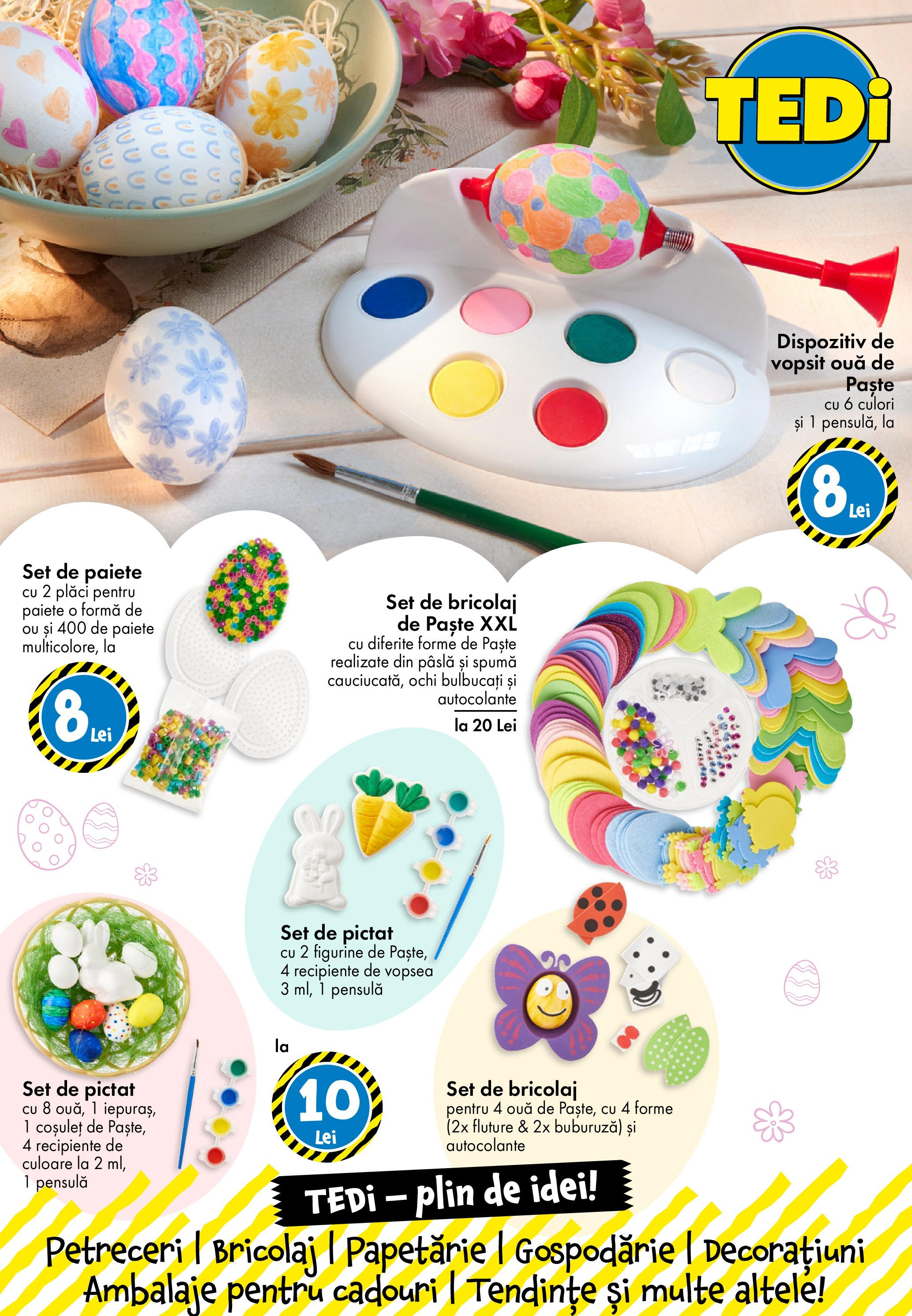 Catalog TEDi 4 - 12 Aprilie 2025 | Pagina 8 | Produse: Vopsea, Recipiente, Ouă, Paste