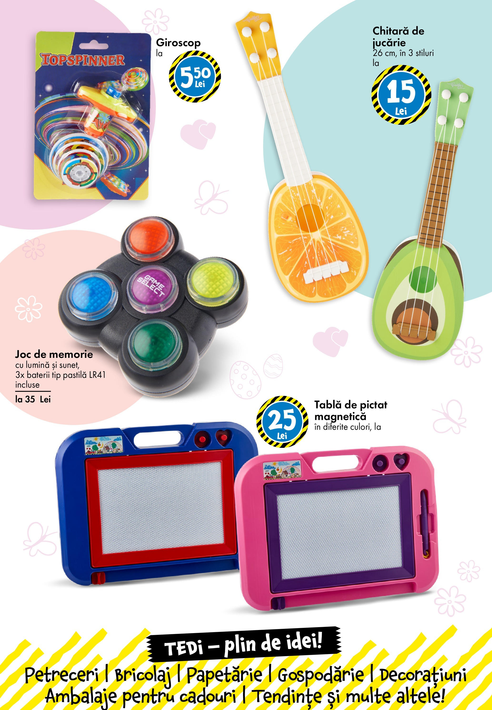 Catalog TEDi 4 - 12 Aprilie 2025 | Pagina 9 | Produse: Tavuk suyu, Memorie, Tablă, Baterii