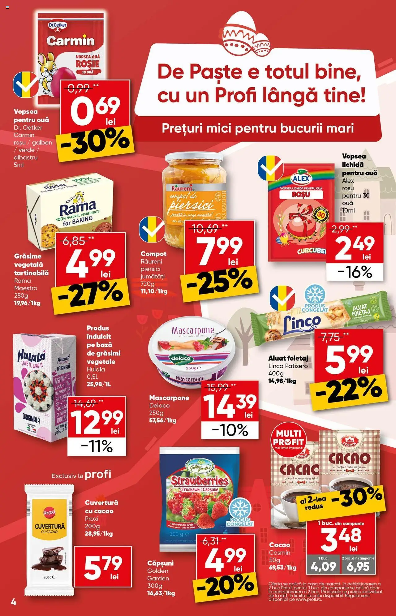 Catalog Profi 2 - 15 Aprilie 2025 | Pagina 4 | Produse: Foietaj, Aluat, Căpșuni, Cacao