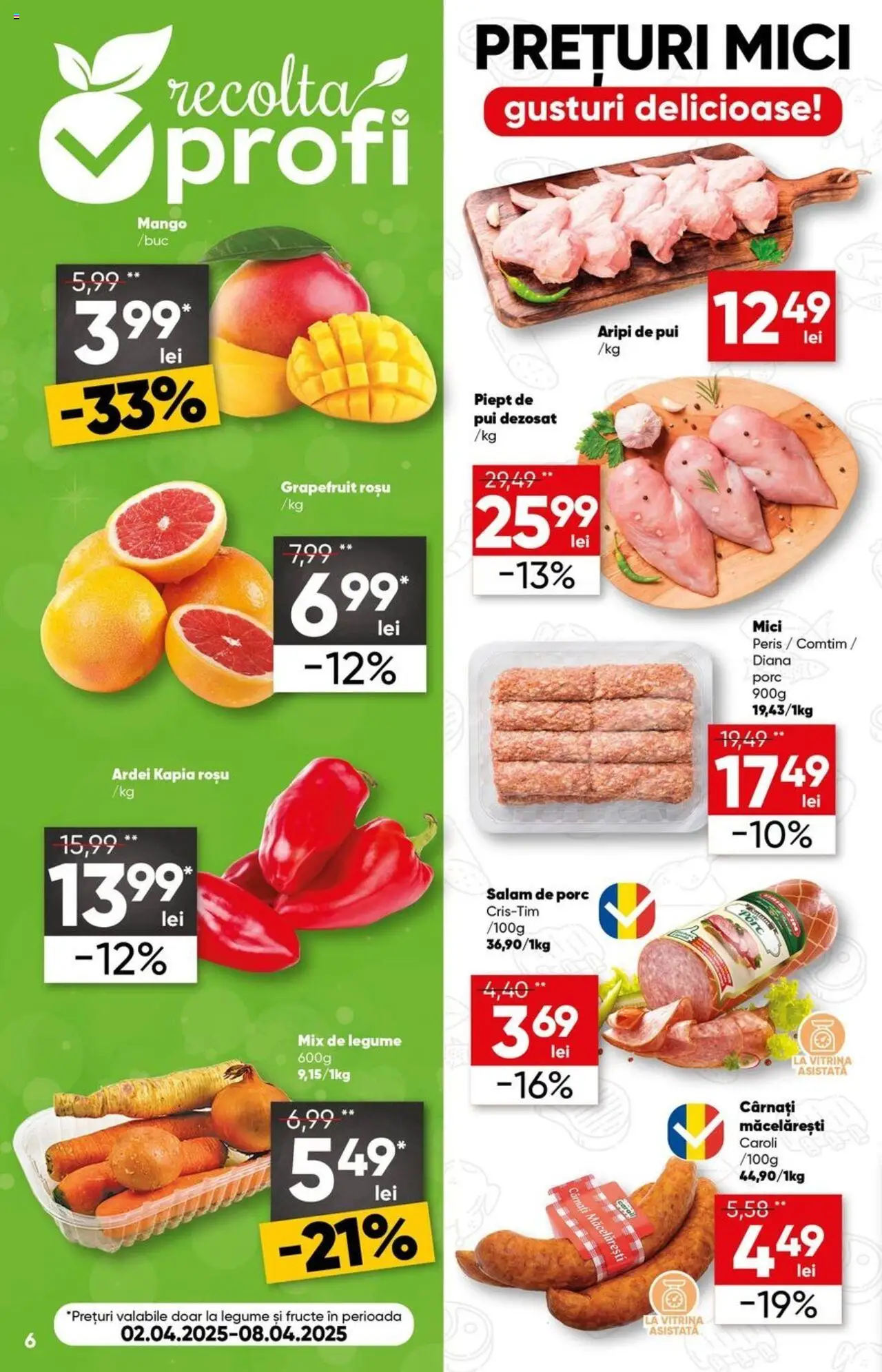 Catalog Profi 2 - 15 Aprilie 2025 | Pagina 6 | Produse: Mici, Salam, Mango, Cârnați