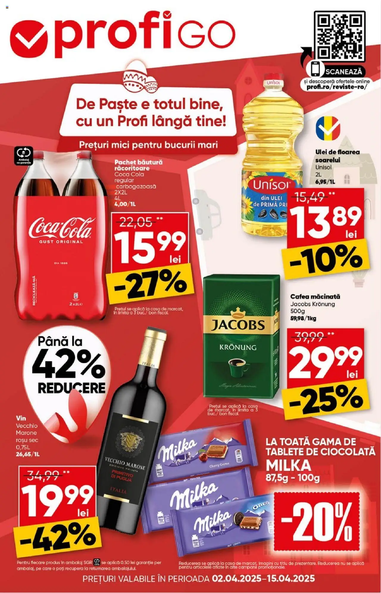 Catalog Profi 2 - 15 Aprilie 2025 | Pagina 1 | Produse: Amerikan servis, Köpek çiti, Ulei, Ciocolată