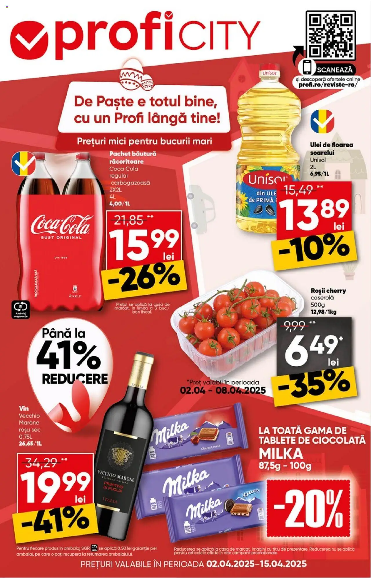 Catalog Profi 2 - 15 Aprilie 2025 | Pagina 1 | Produse: Mici, Amerikan servis, Ulei, Ciocolată