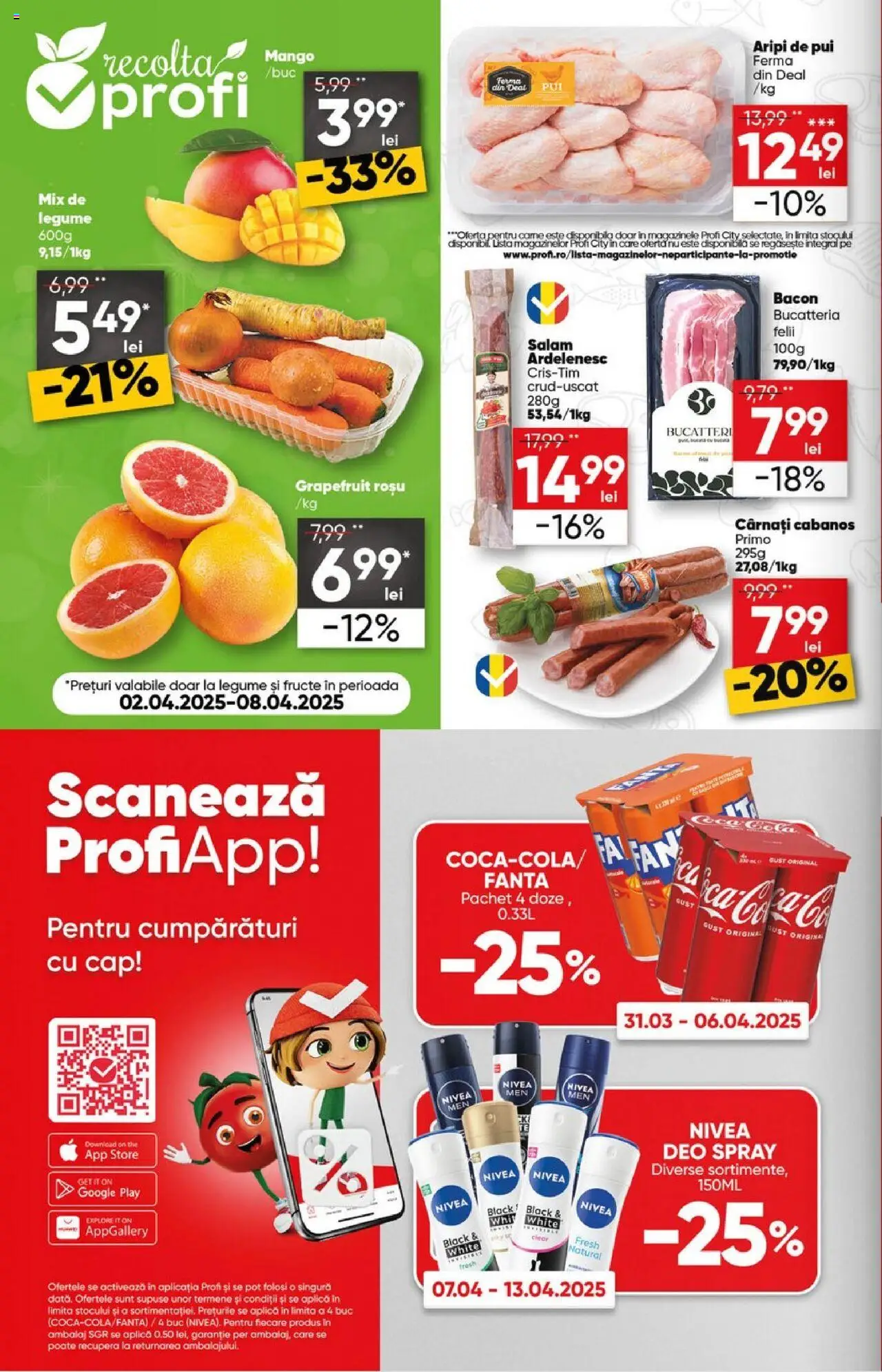 Catalog Profi 2 - 15 Aprilie 2025 | Pagina 2 | Produse: Hacıyatmaz Kedi Oyuncağı, Salam, Fructe, Cârnați
