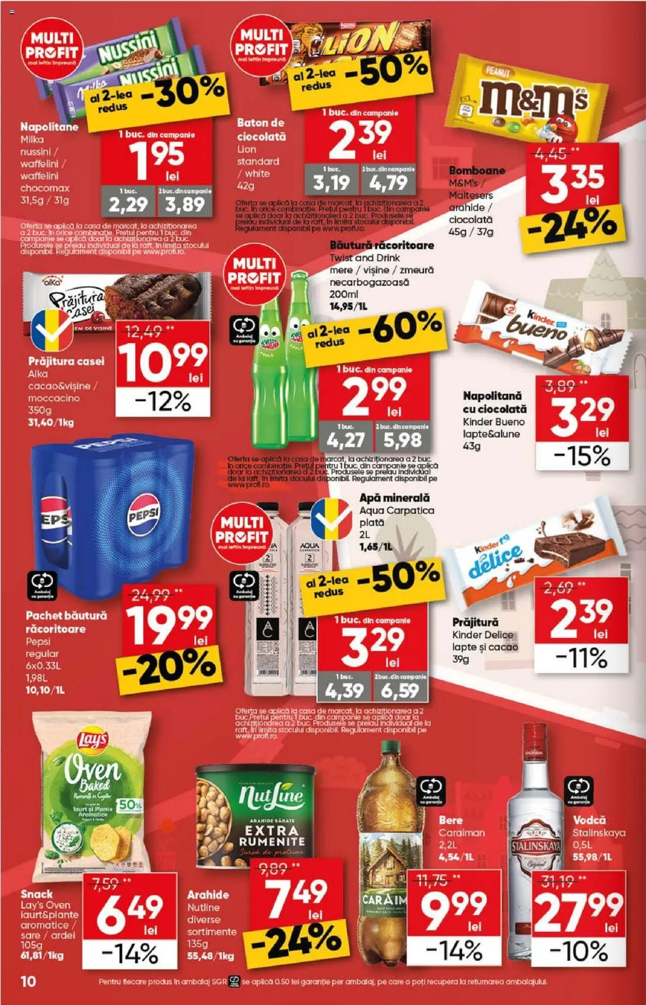Catalog Profi 2 - 15 Aprilie 2025 | Pagina 10 | Produse: Napolitane, Lapte, Ciocolată, Bomboane