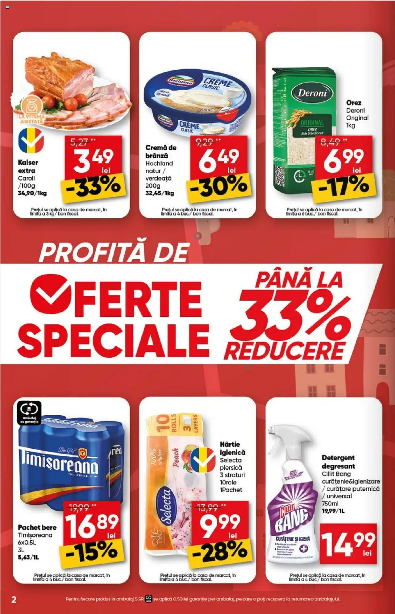 Catalog Profi 2 - 15 Aprilie 2025 | Pagina 2 | Produse: Piersică, Brânză, Orez, Detergent
