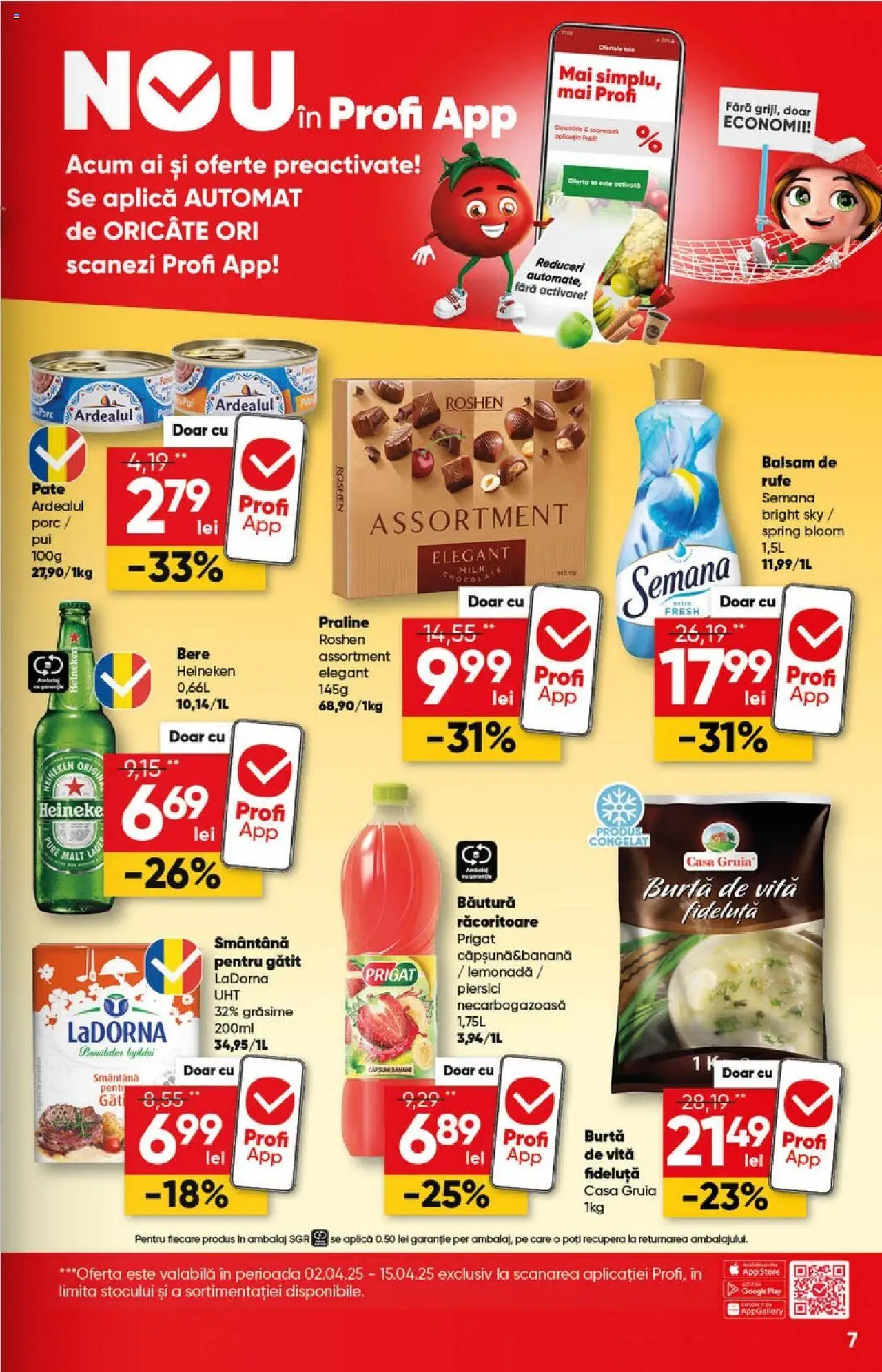 Catalog Profi 2 - 15 Aprilie 2025 | Pagina 7 | Produse: Pate, Praline, Bere, Smântână
