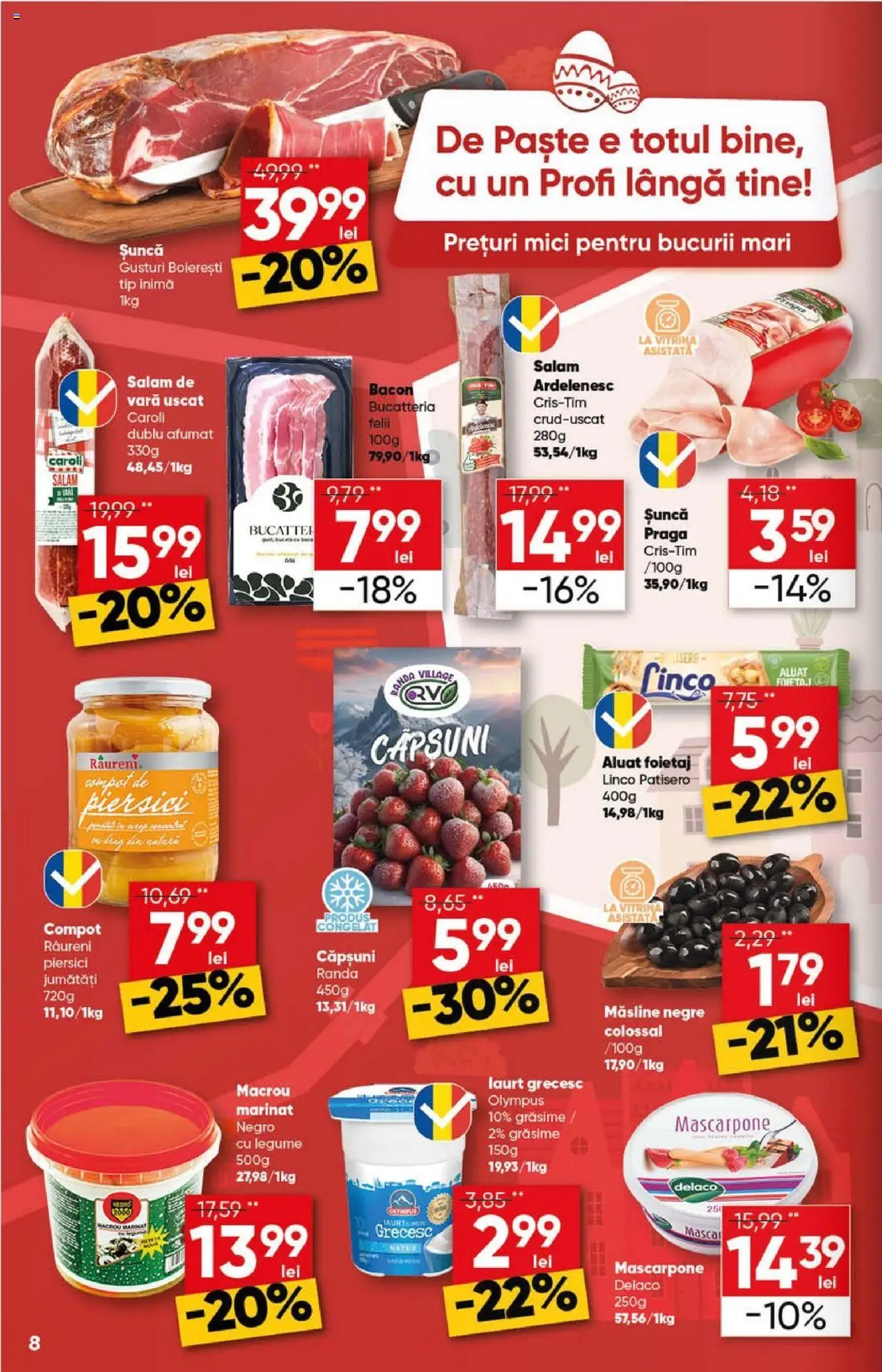 Catalog Profi 2 - 15 Aprilie 2025 | Pagina 8 | Produse: Hijyenik ped, Light Kedi Konservesi, Mici, Bacon