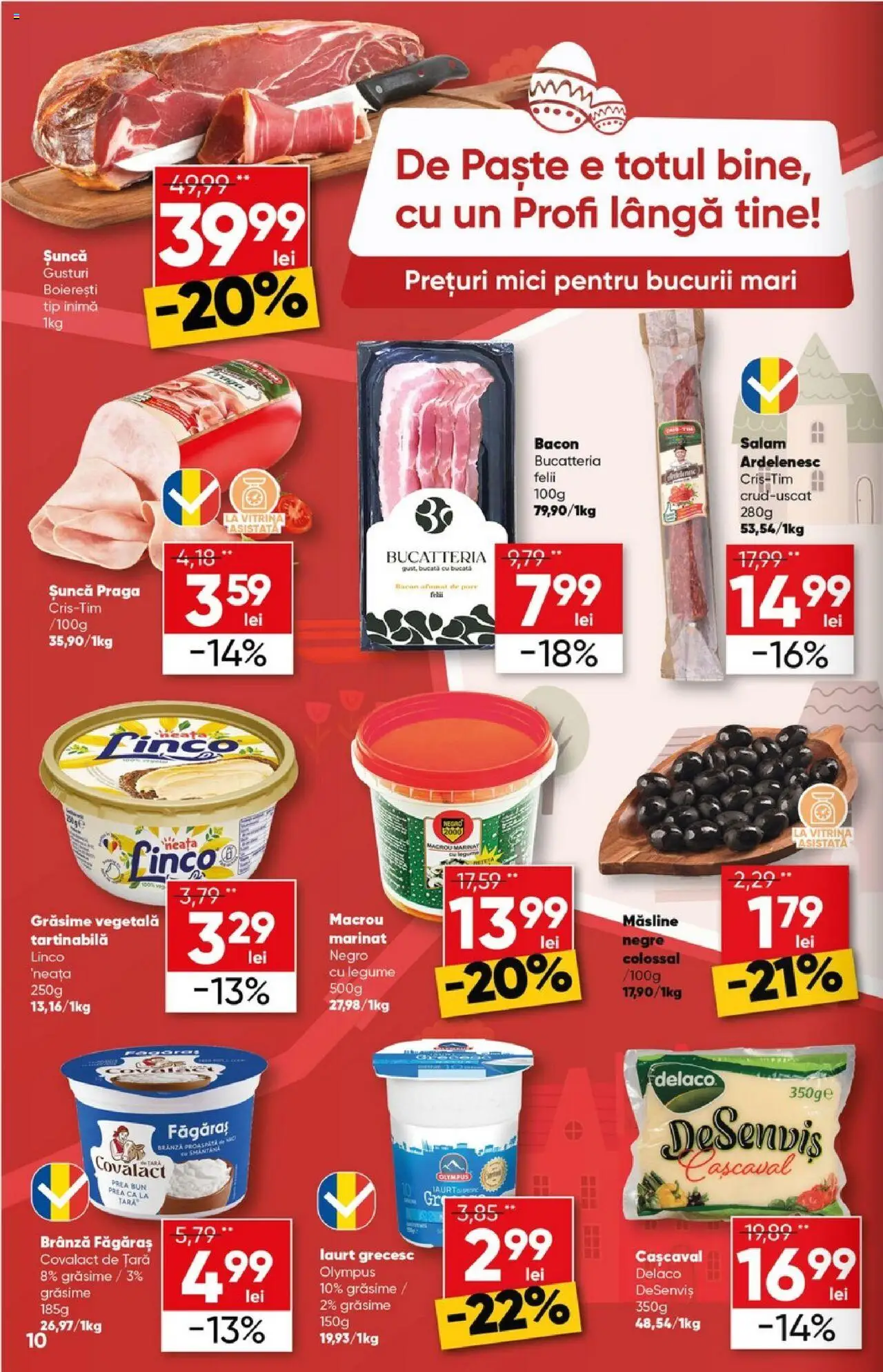 Catalog Profi 2 - 15 Aprilie 2025 | Pagina 10 | Produse: Mici, Bacon, Șuncă, Paste