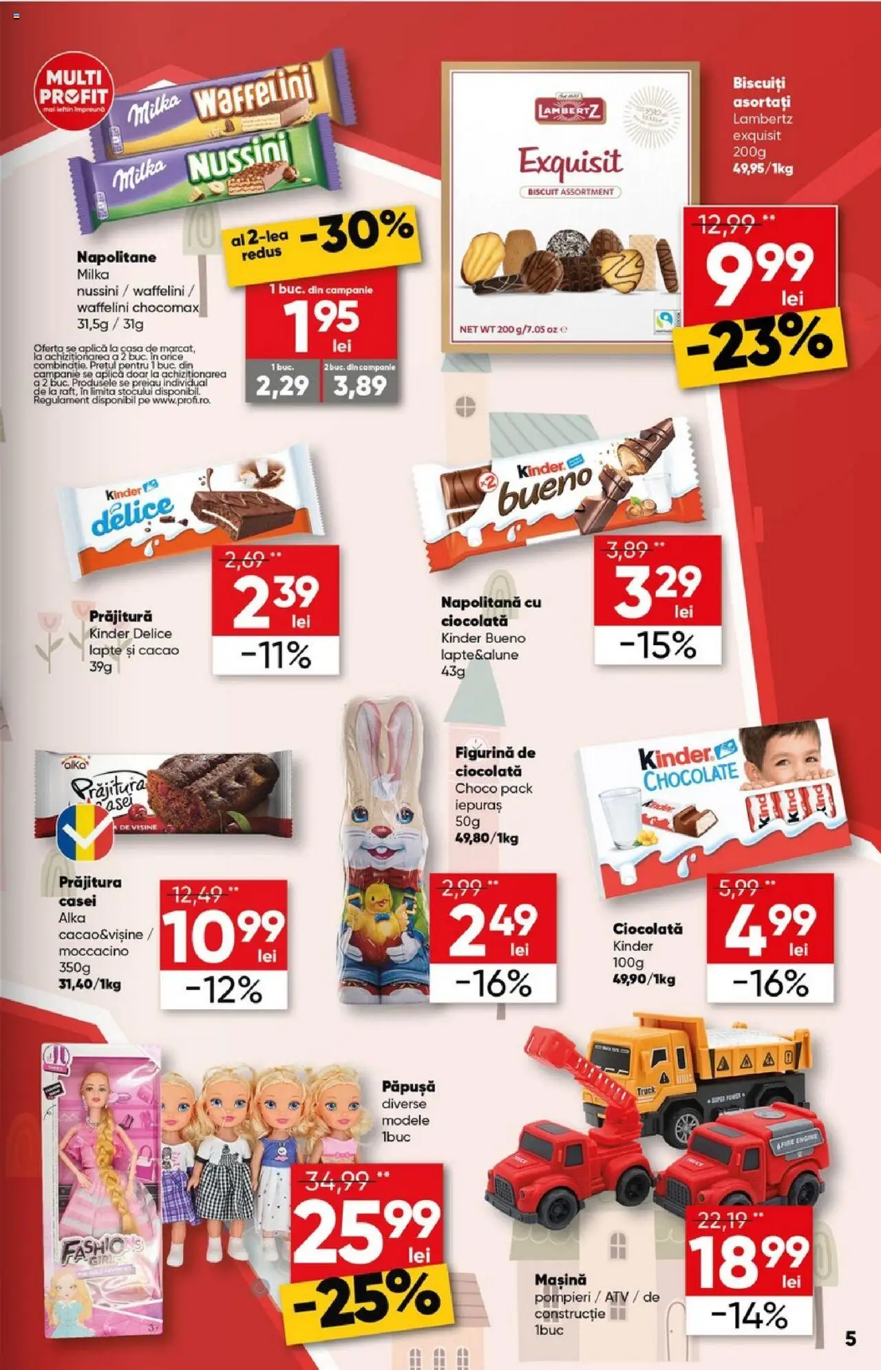 Catalog Profi 2 - 15 Aprilie 2025 | Pagina 5 | Produse: Napolitane, Ciocolată, Cacao, Biscuiți