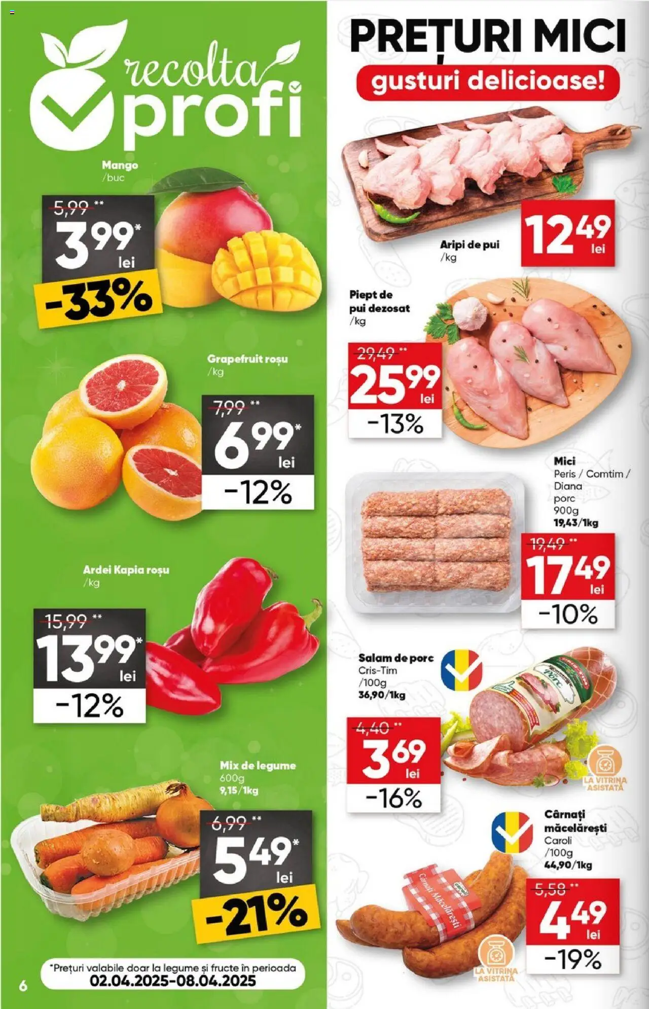 Catalog Profi 2 - 15 Aprilie 2025 | Pagina 6 | Produse: Hacıyatmaz Kedi Oyuncağı, Mici, Legume, Cârnați