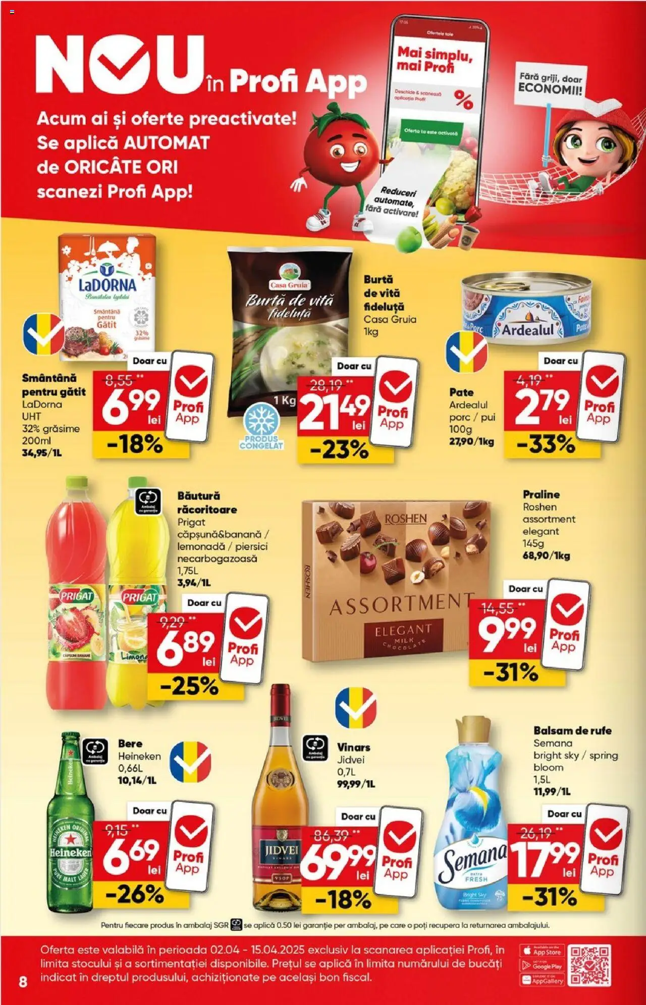 Catalog Profi 2 - 15 Aprilie 2025 | Pagina 8 | Produse: Hacıyatmaz Kedi Oyuncağı, Praline, Balsam, Smântână