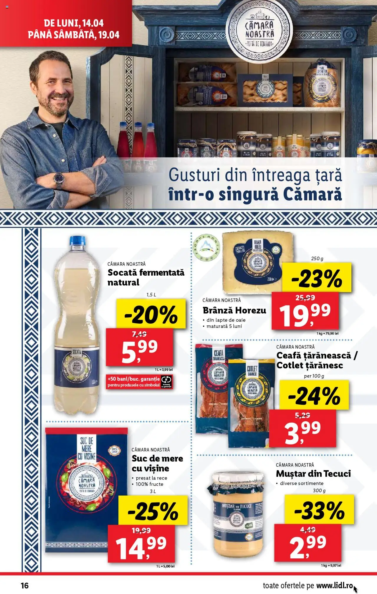 Catalog LIDL 14 - 19 Aprilie 2025 | Pagina 16 | Produse: Lait de coco, Suc, Mere, Muștar