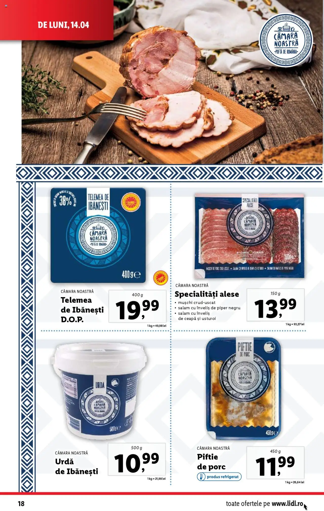 Catalog LIDL 14 - 19 Aprilie 2025 | Pagina 18 | Produse: Salam, Ceapă, Piper, Usturoi