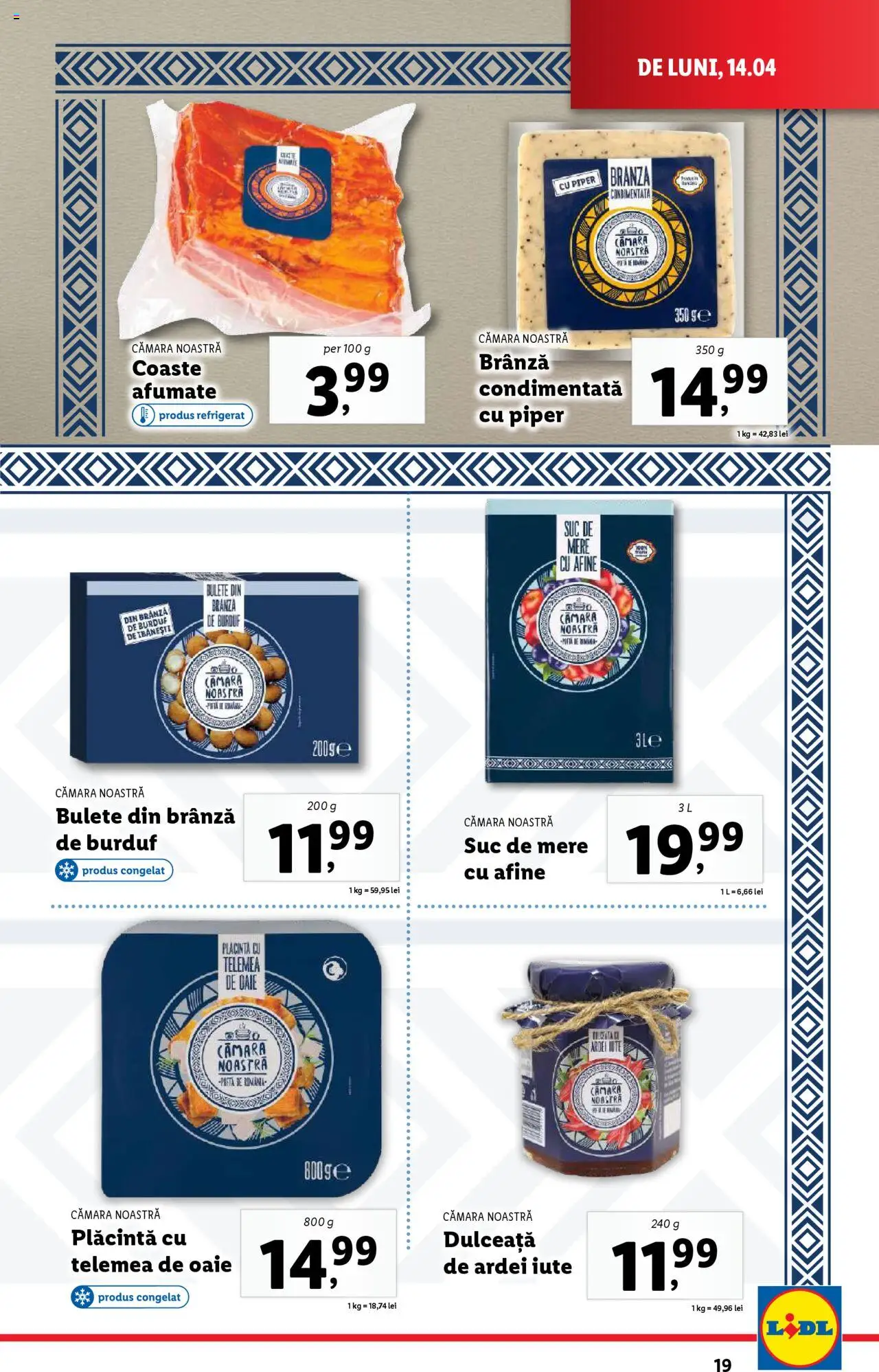 Catalog LIDL 14 - 19 Aprilie 2025 | Pagina 19 | Produse: Ardei, Ardei iute, Plăcintă, Piper
