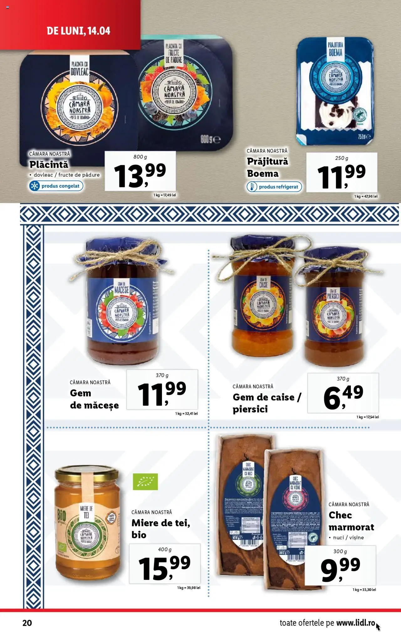 Catalog LIDL 14 - 19 Aprilie 2025 | Pagina 20 | Produse: Plăcintă, Nuci, Ahtapot, Fructe