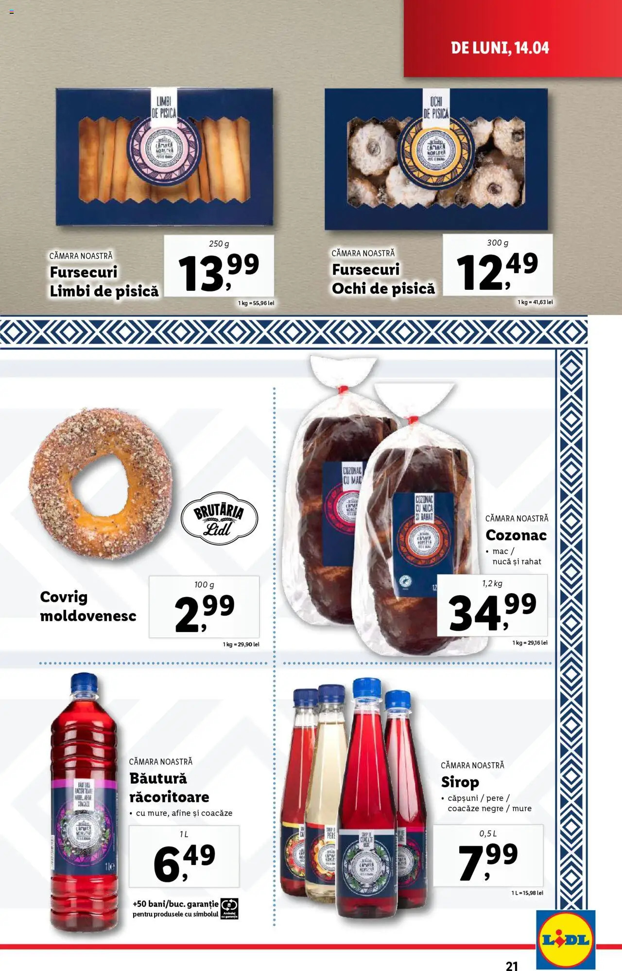 Catalog LIDL 14 - 19 Aprilie 2025 | Pagina 21 | Produse: Afine, Căpșuni, Sirop