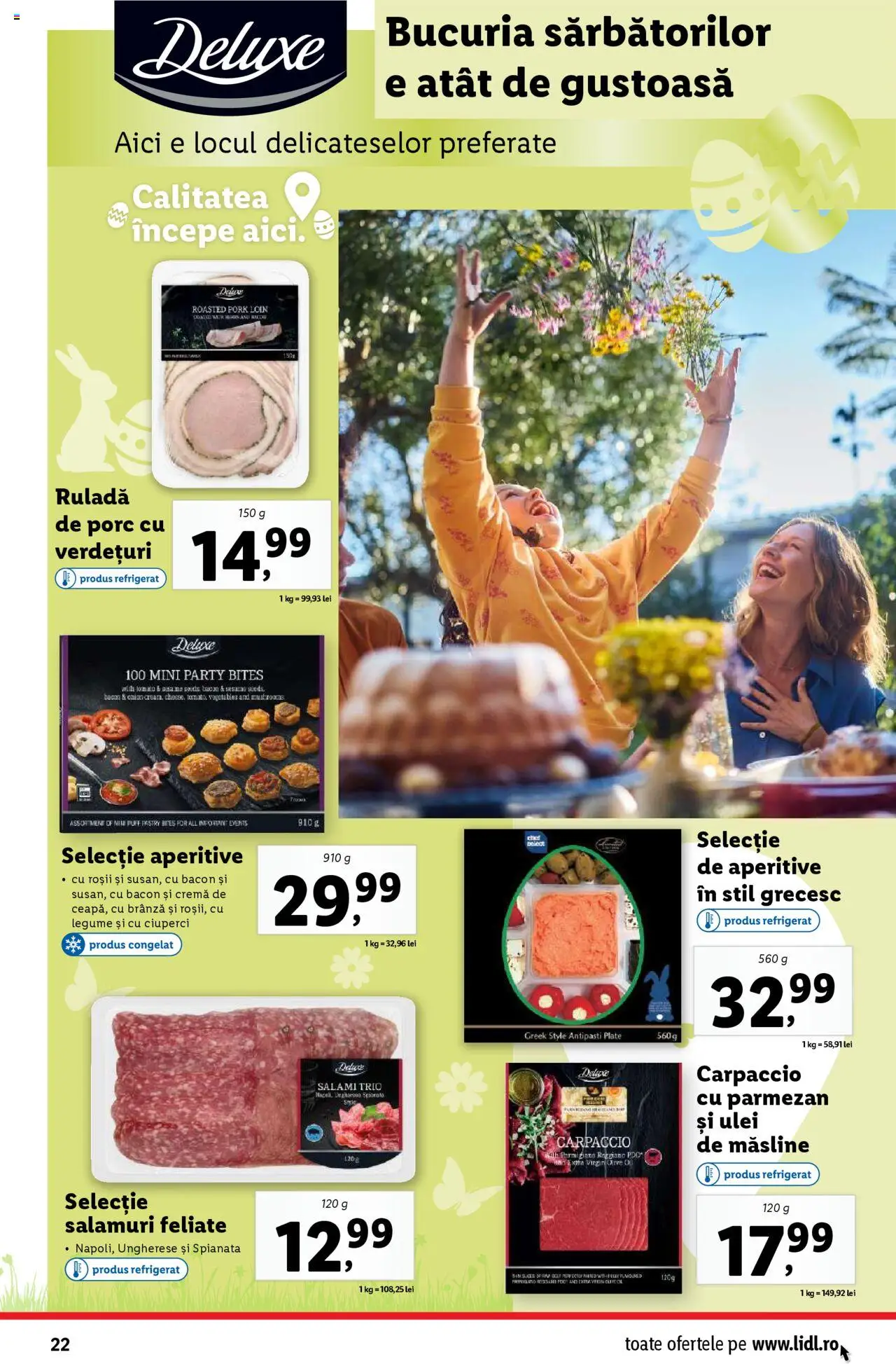 Catalog LIDL 14 - 19 Aprilie 2025 | Pagina 22 | Produse: Çatal, Măsline, Ciuperci, Bacon